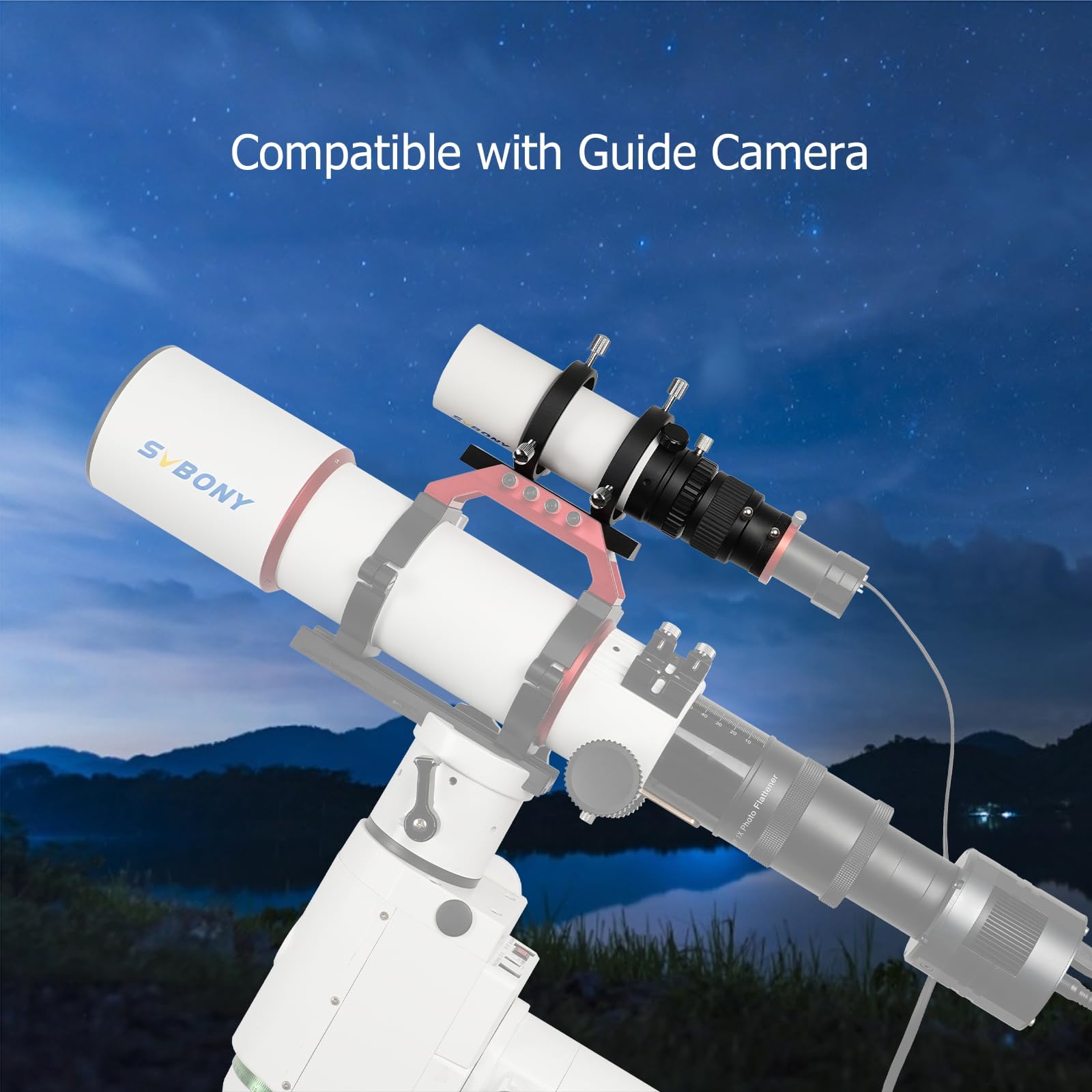 Svbony Sv198 Guide Scope, Mini 50Mm Finder Scope With Dual Helical Focuser For Guiding And Searching