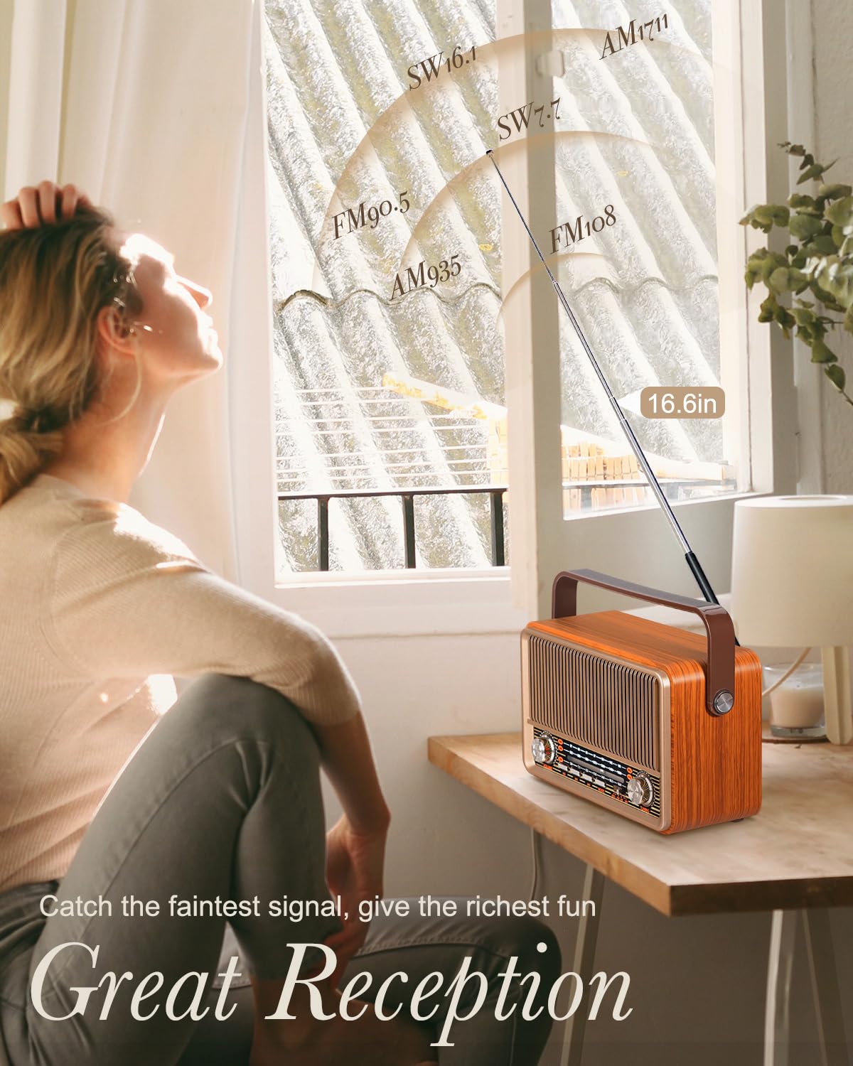 ?2024 Newest? Prunus J 120 Radio Portable Am Fm, Transistor Radio Plug In Wall Or Rechargeable Battery Powered Radio For Home Ou