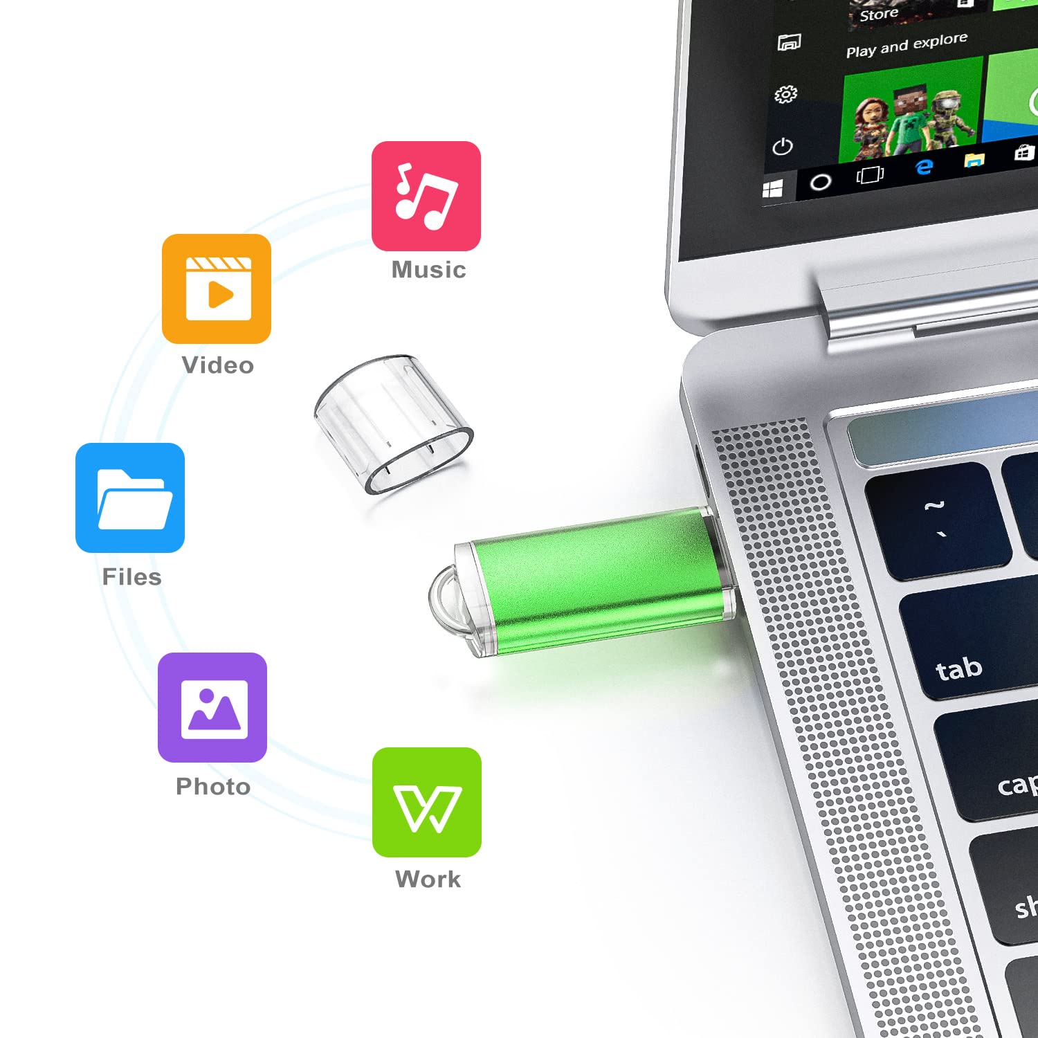 K&Zz 32 Gb Flash Drive 5 Pack Usb Flash Drives 3.0 Usb Drive 32Gb 3.0 Thumb Drive With Led Indicator 32G Memory Stick Pen Drives Usb Storage Multipack