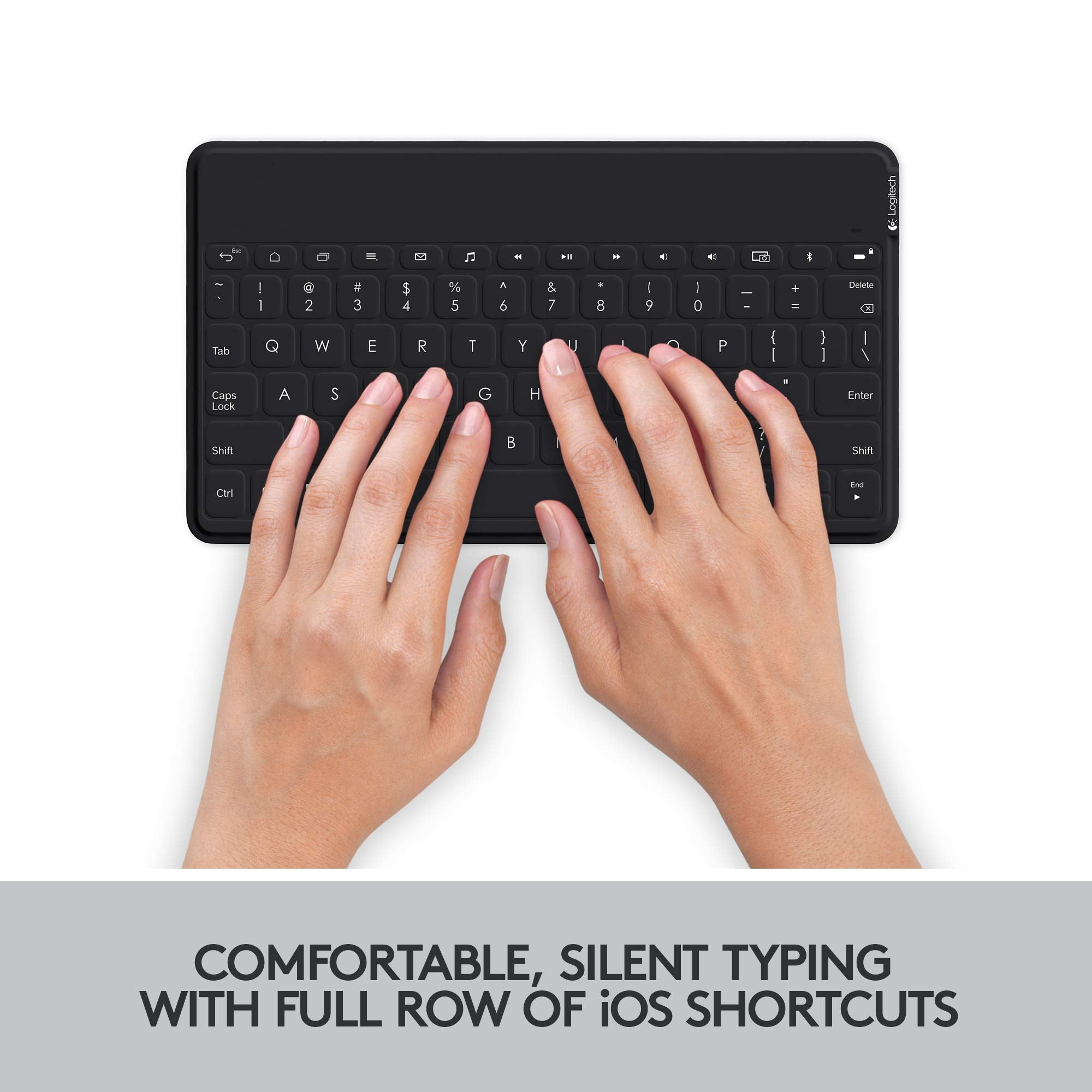 Logitech Keys To Go Ultra Portable, Stand Alone Keyboard Compatible Devices All Ios Devices Including Ipad, Iphone And Apple Tv