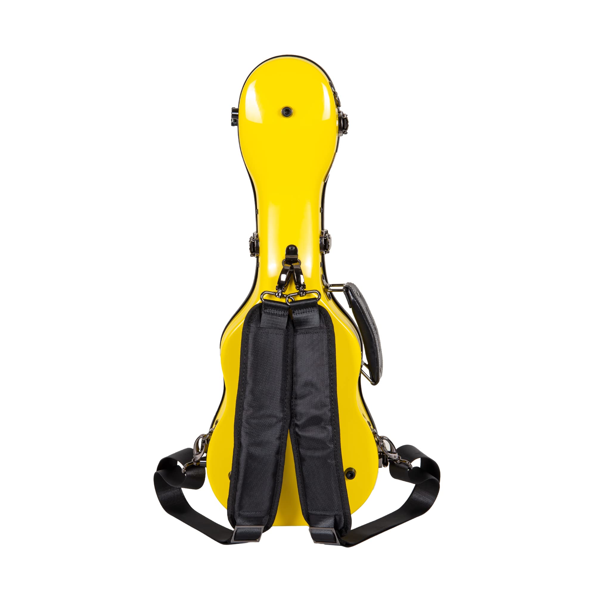 Crossrock Deluxe Fiberglass Case For Concert Ukulele With Tsa Lock-Yellow (Crf2020Cuyl)