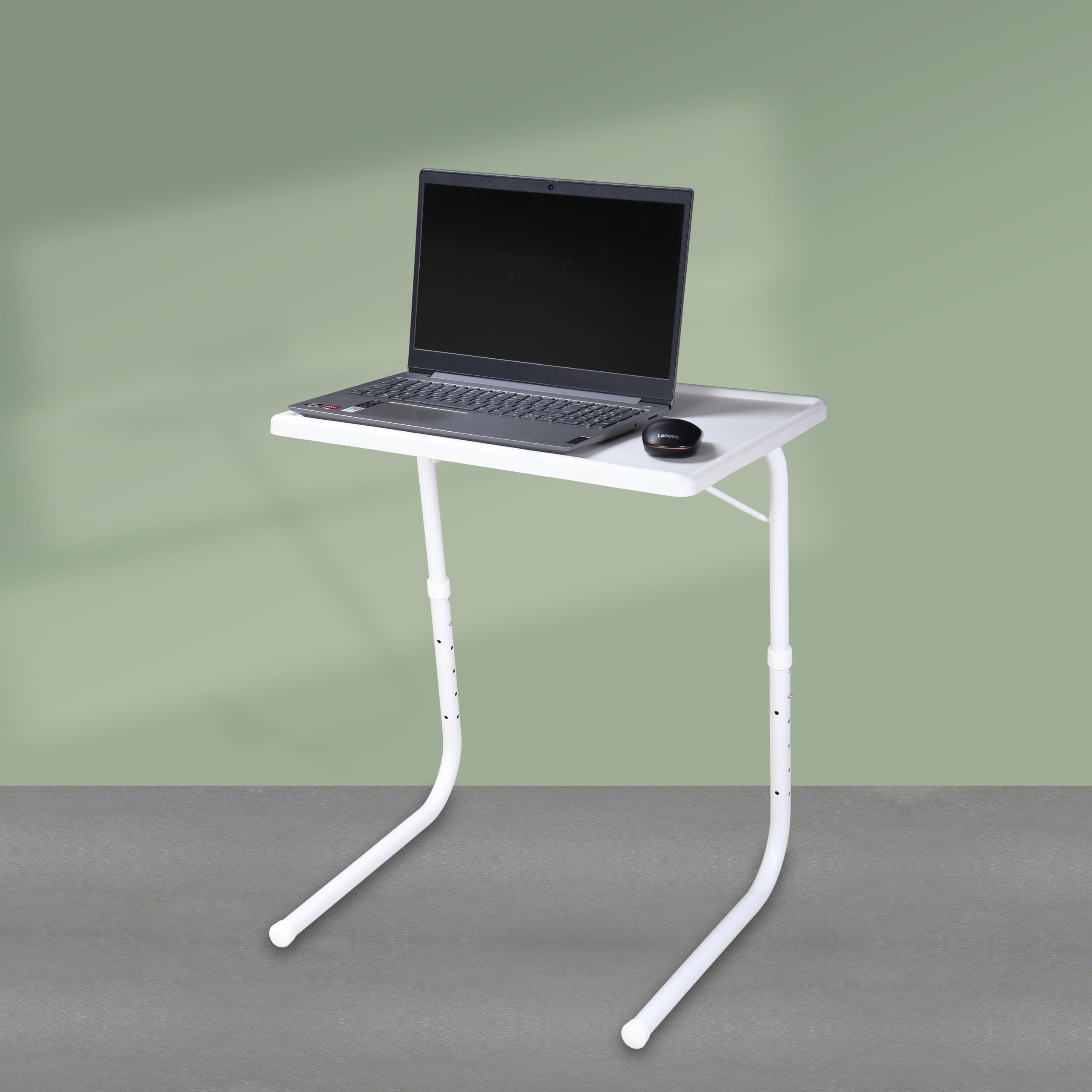 TABLE MAGIC Alloy Steel  Laptop Table Mat Finish, Lapdesk, Multipurpose Table, Utility Table, Height Adjustable Table, Work At 