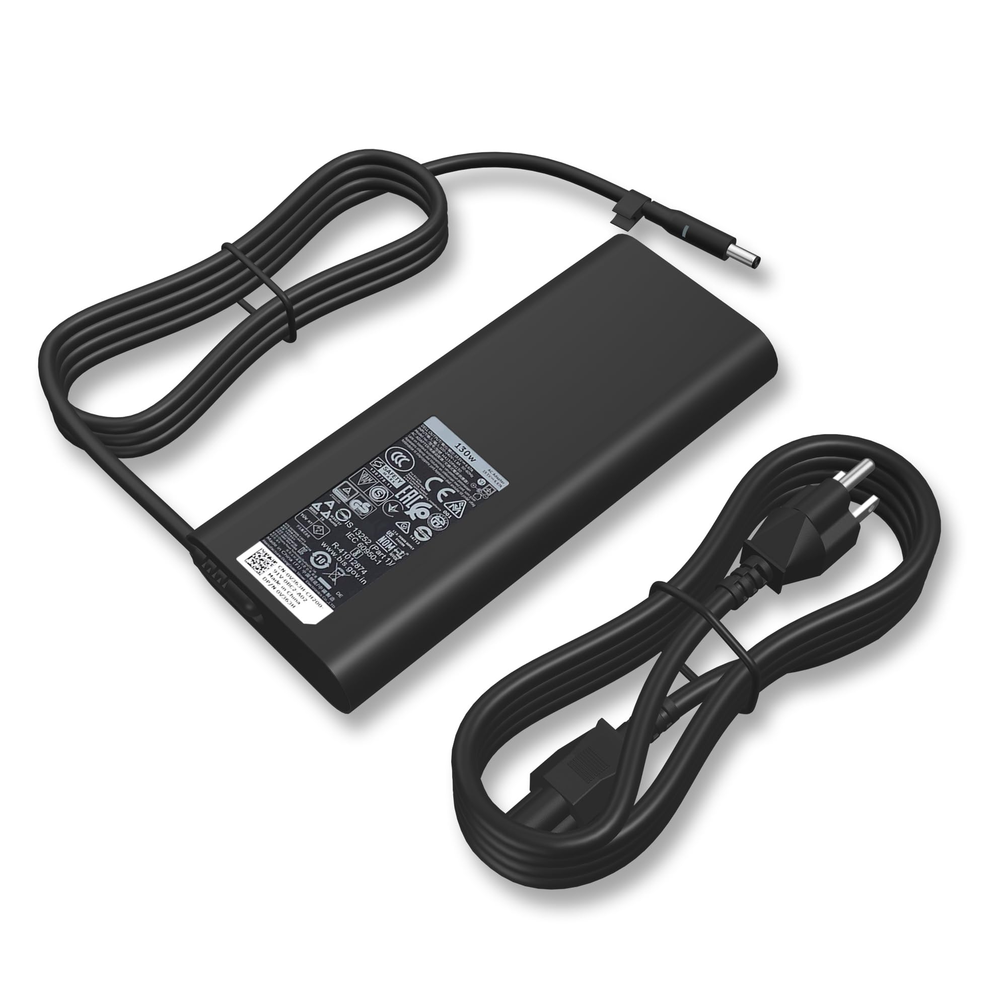 New 130W 4.5Mm Ac Adapter Laptop Charger Replacement For Dell Xps 15 9570 7590 9560 9550 Precision 5520 5540 5510 5530 M3800 M2800 Ha130Pm130 Da130Pm130 0V363H 06Tty6 0Rn7Nw Dell Xps Power Supply Cord