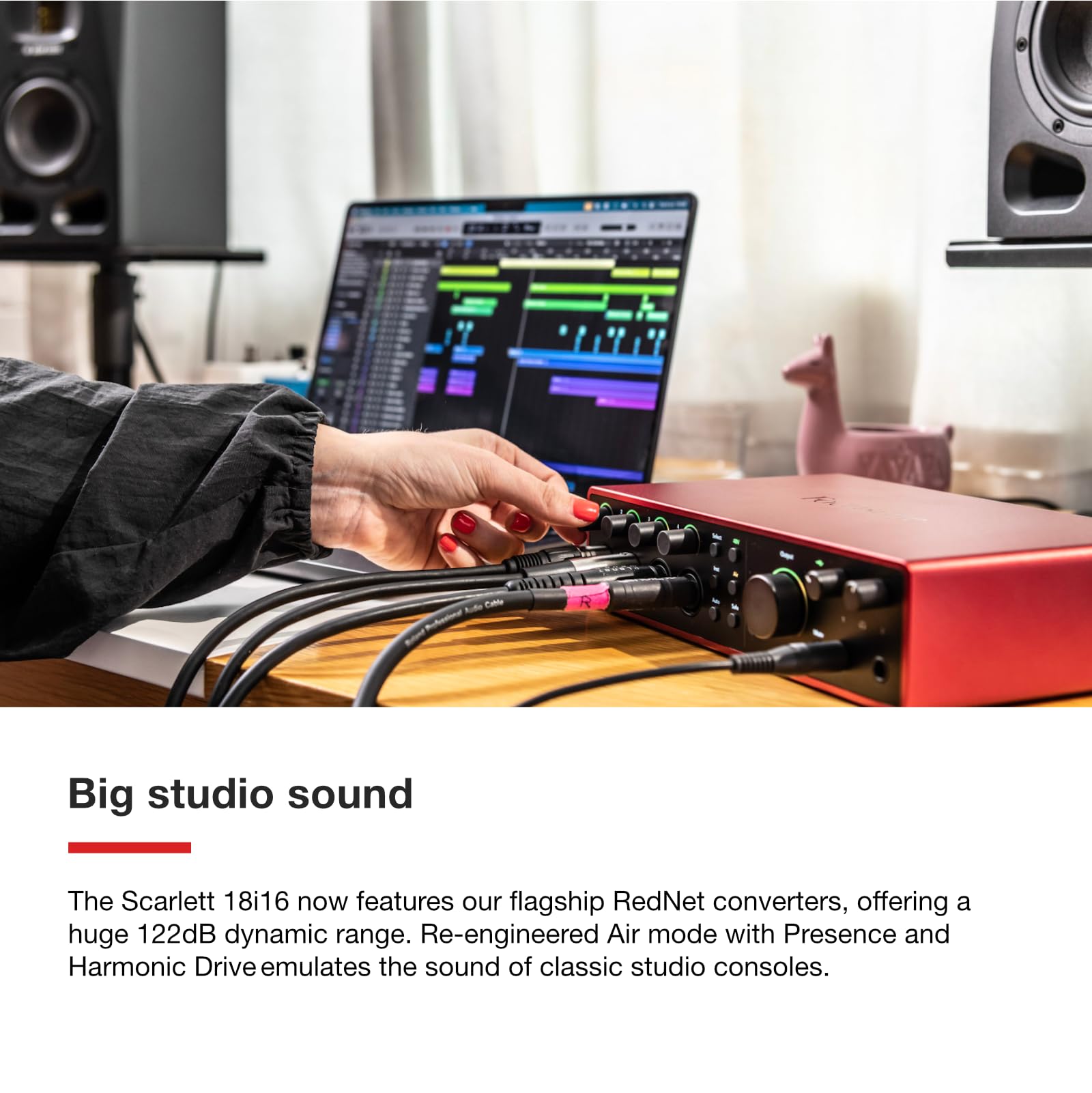Focusrite Scarlett 18I16 4Th Gen Usb Audio Interface, For Songwriting, Music Production, Recording, And Podcasting   High Fideli