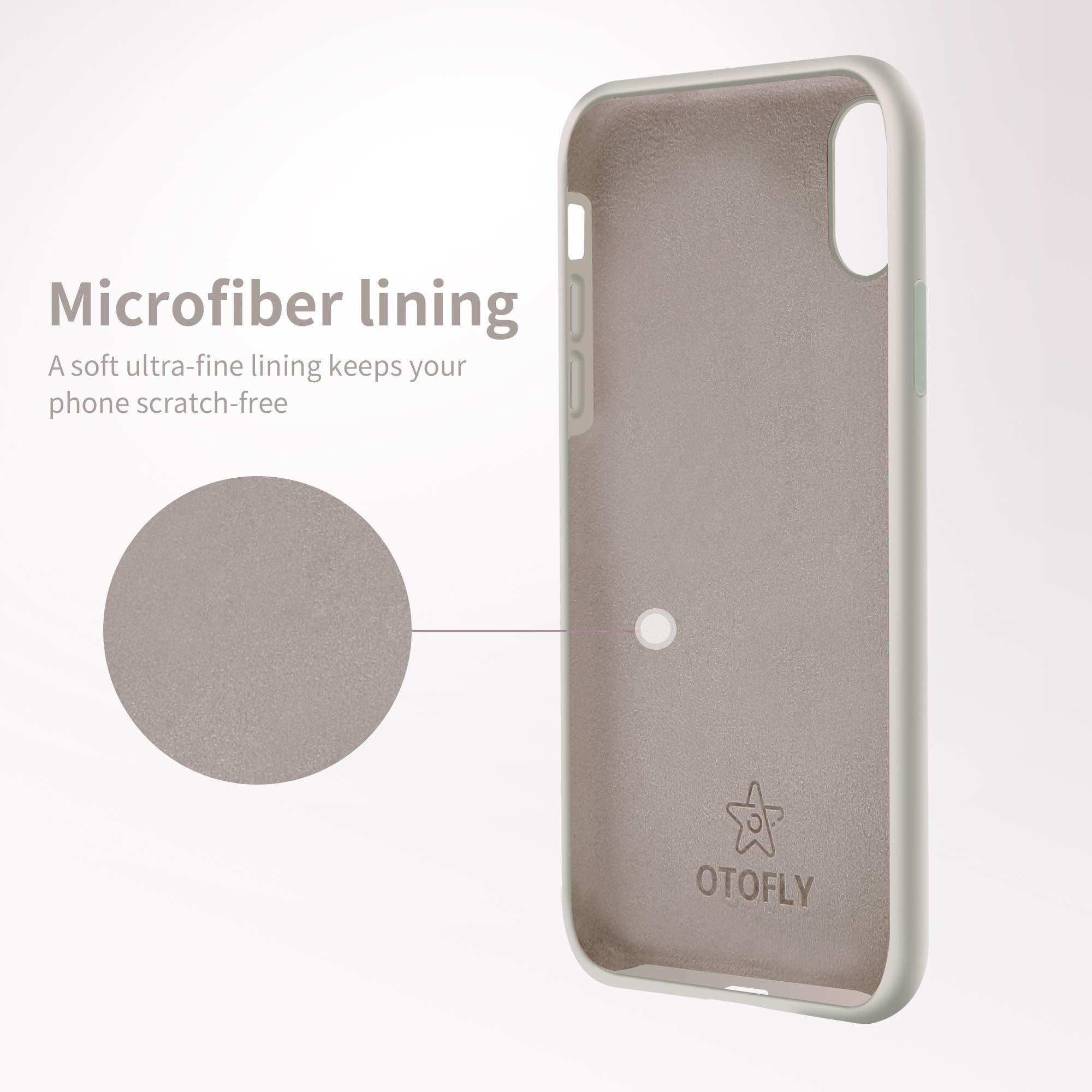 Otofly Compatible With Iphone X/Xs Case,Ultra Slim Fit Liquid Silicone Gel Cover With Full Body Protection Anti Scratch Shockpro