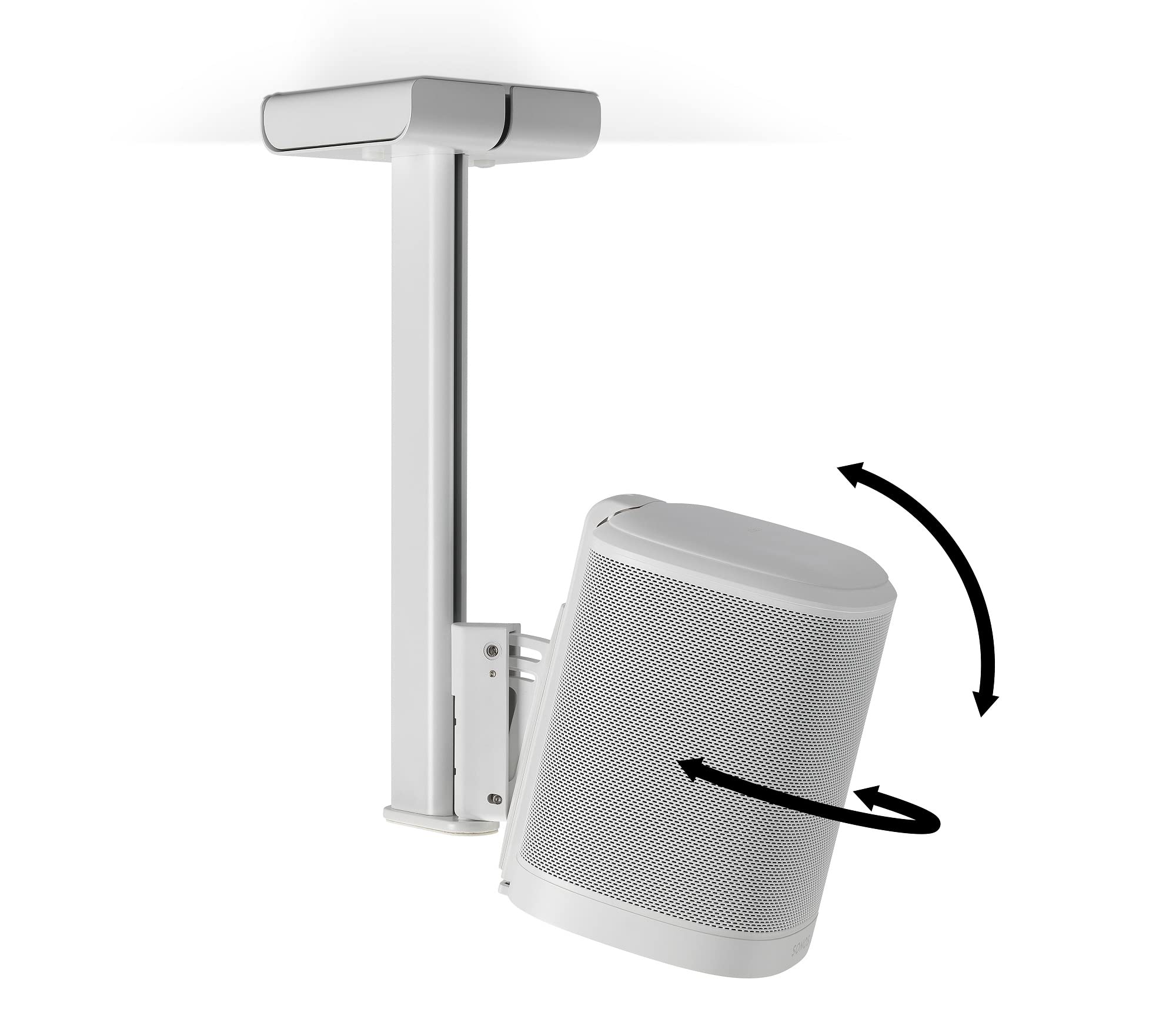 Flexson Ceiling Mount For Sonos One, One Sl And Play:1   White