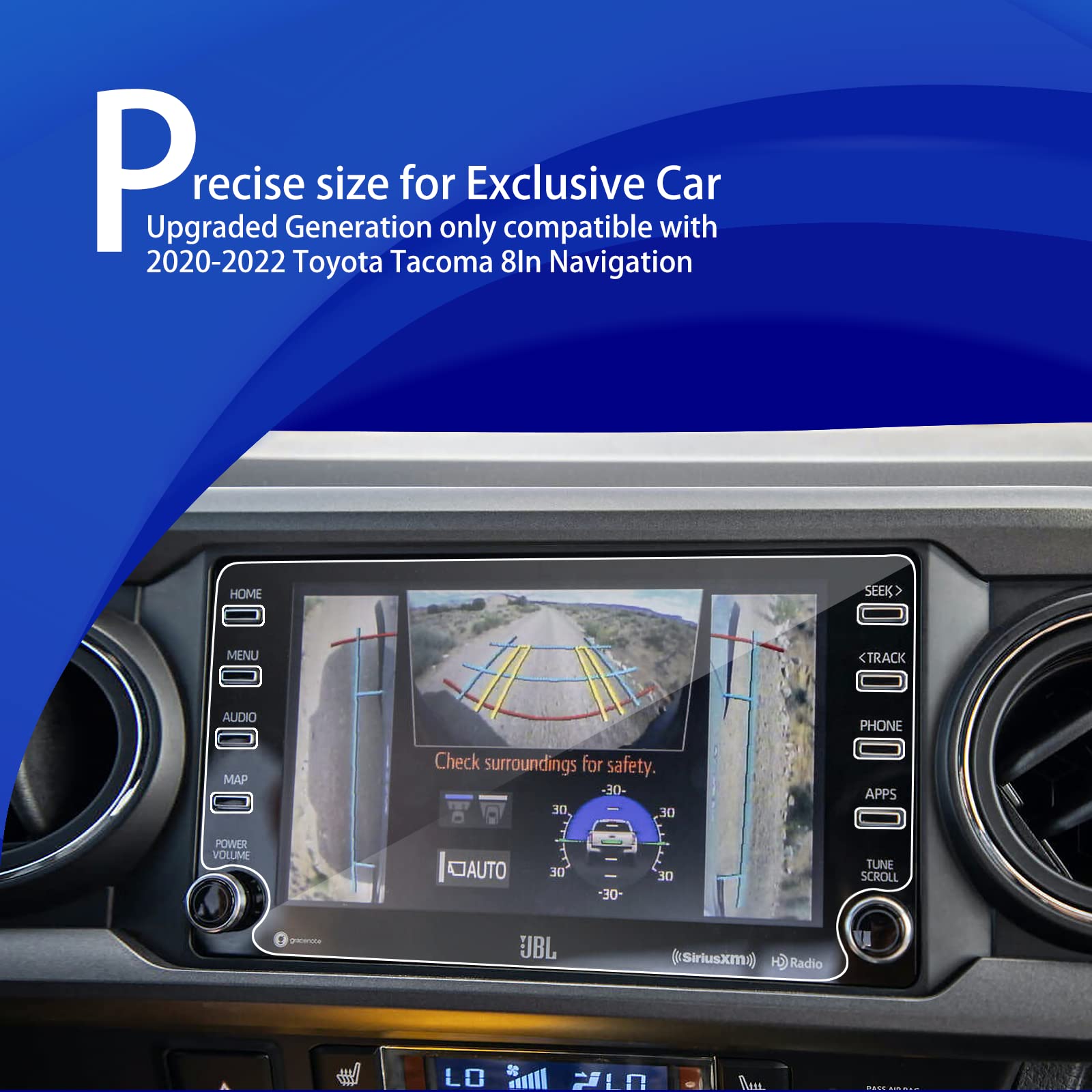 Xxciwp Screen Protector For Toyota Tacoma Screen Protector 2022 2023 2021 2020 8 Inch Touchscreen Radio Display Navigation Hd Te