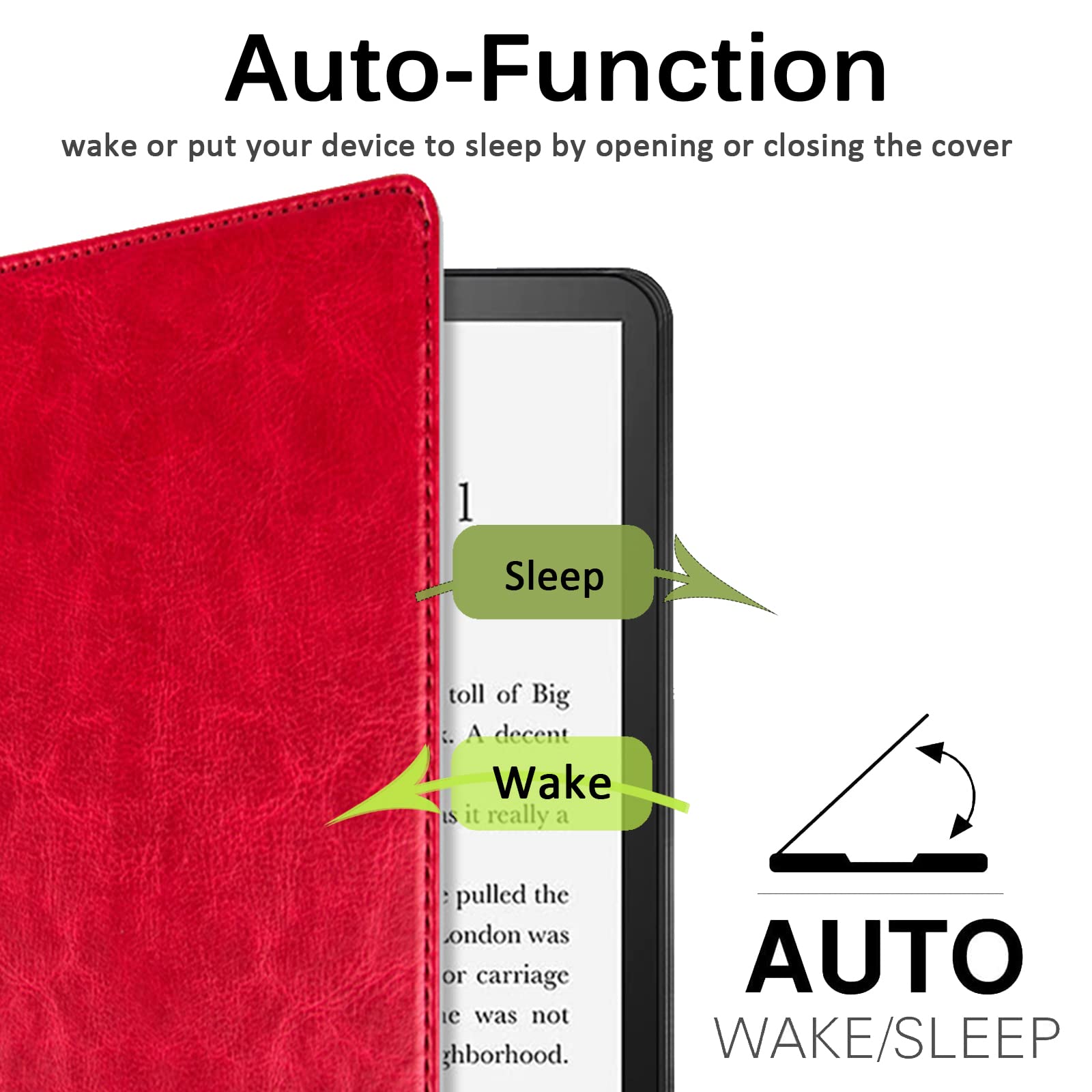 Miimall Compatible With Kindle Paperwhite 11Th Generation 2021 Leather Case With Hand Strap Leather Cover Cases For Kindle Paper