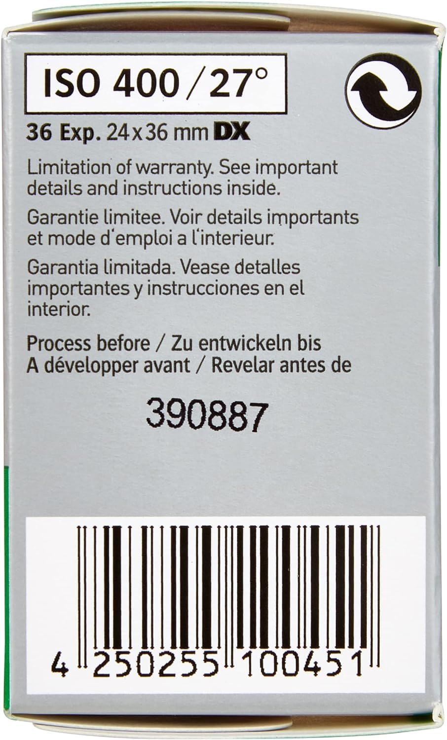 Agfa Photo 6A4360 Apx Pan 400 135/36 Film