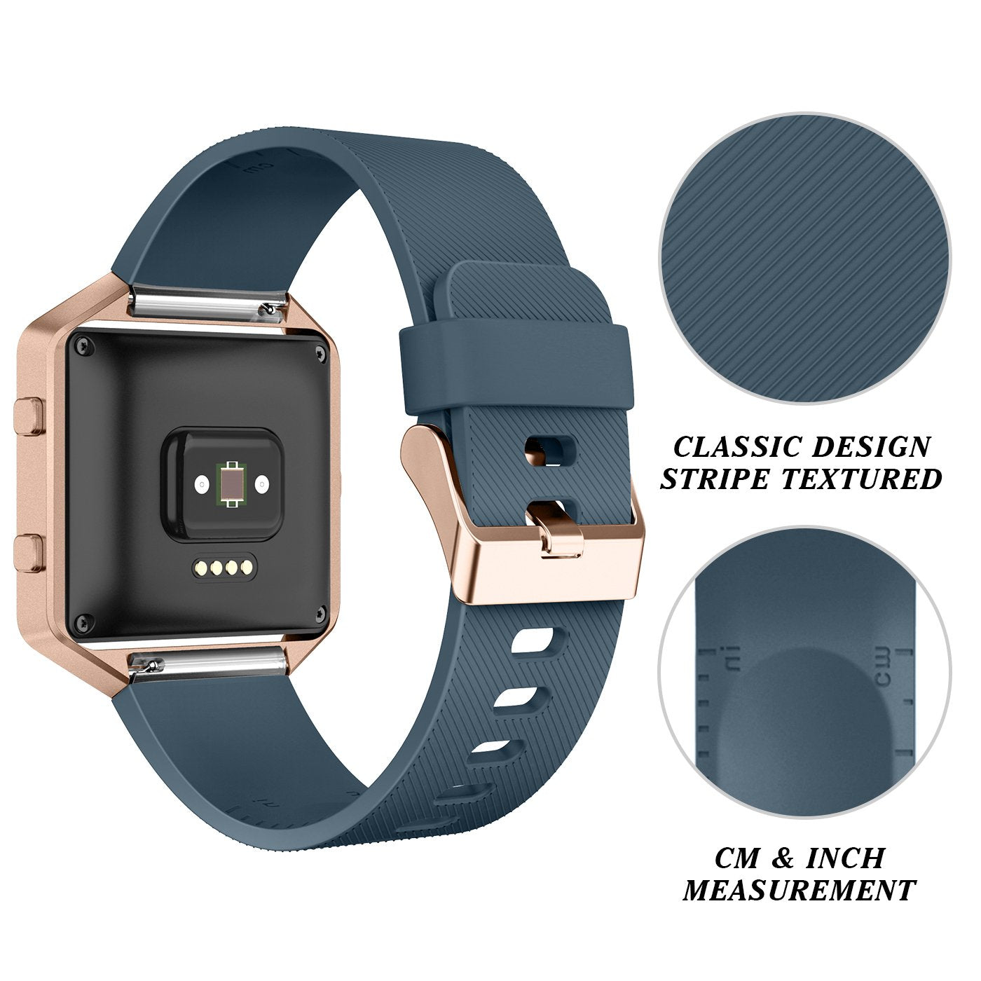 Leefox Compatible Fitbit Blaze Bands With Frame, Sport Silicone Replacement Strap For Fitbit Blaze Smart Fitness Watch Accessory