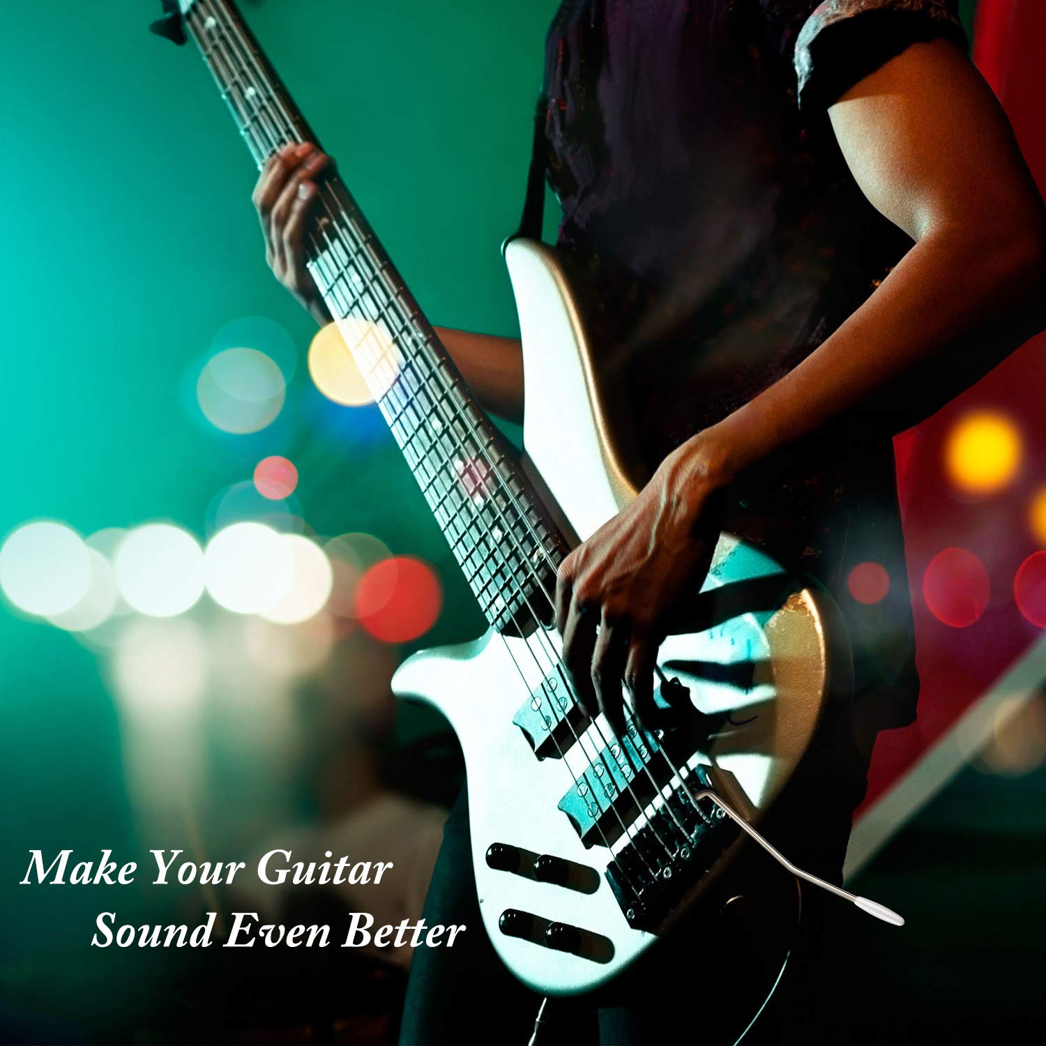 Patelai 4 Pieces 6 Mm Whammy Bar For Electric Guitar Thread Tremolo Arm Metal Single Tremolo Whammy Bar Compatible With Stratoca