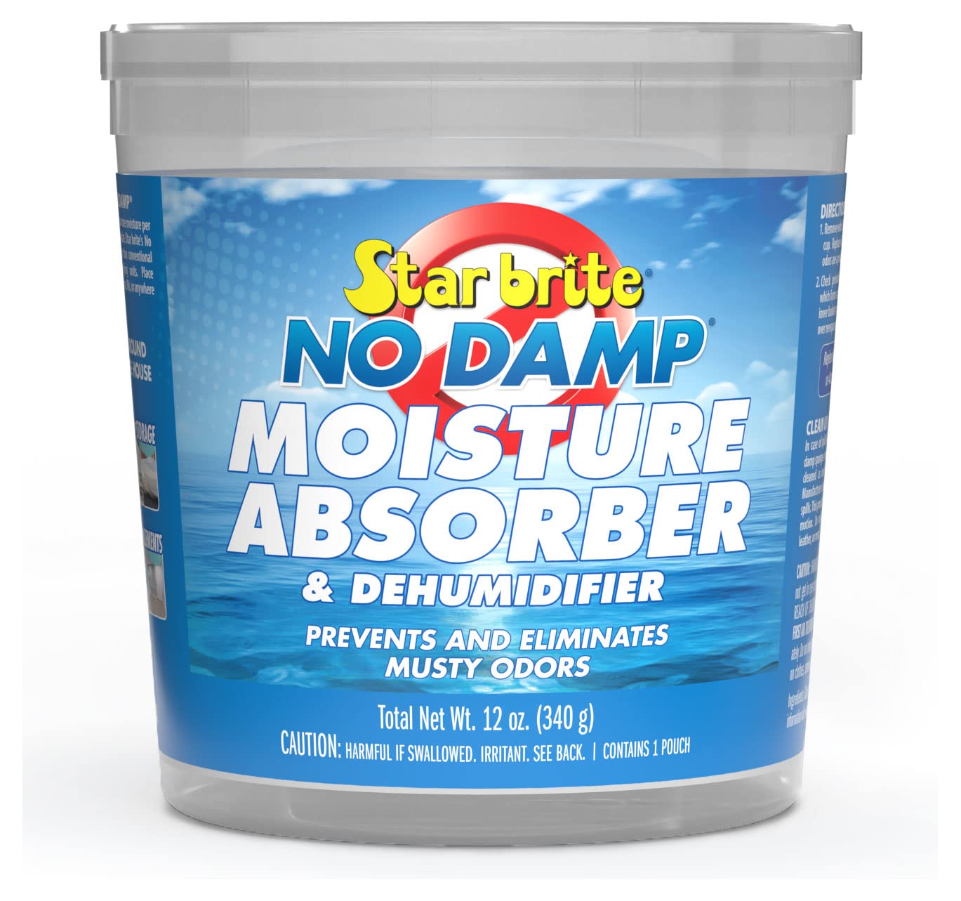 Star Brite No Damp Moisture Absorber & Dehumidifier 12 Ounce Bucket   Simple, Portable, Humidity Control For Boats, Rvs, Seasona