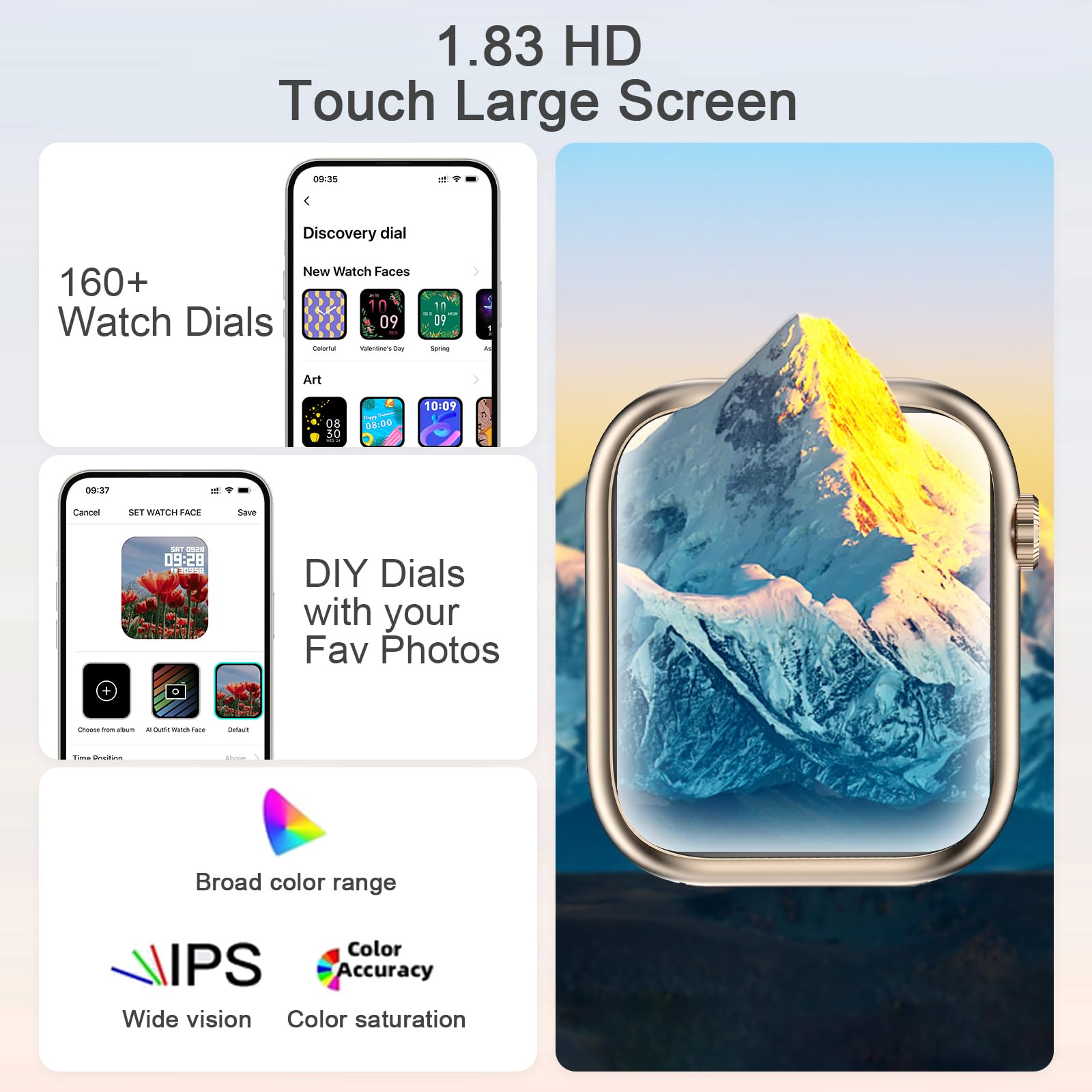 Gadixy Smart Watches For Women Answer/Make Calls, 1.83 '' Hd Fitness Watch With Heart Rate/Sleep Monitor, 110 Sports Activity Tr