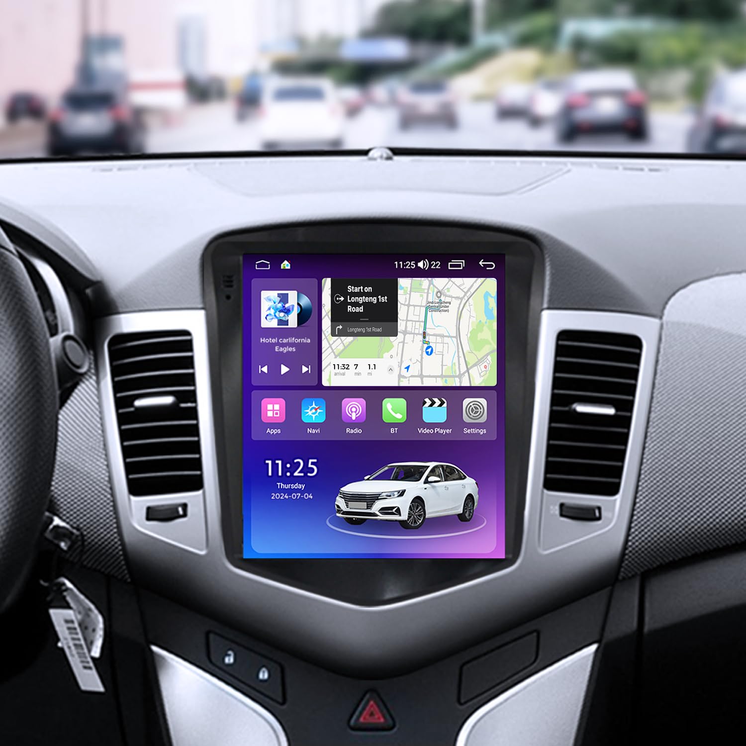 Fellostar Car Radio For Chevrolet Chevy Cruze Stereo 2008 2013 Vertical Screen Car In Dash Gps Navigation Ram 2Gb Rom 32Gb Wirel