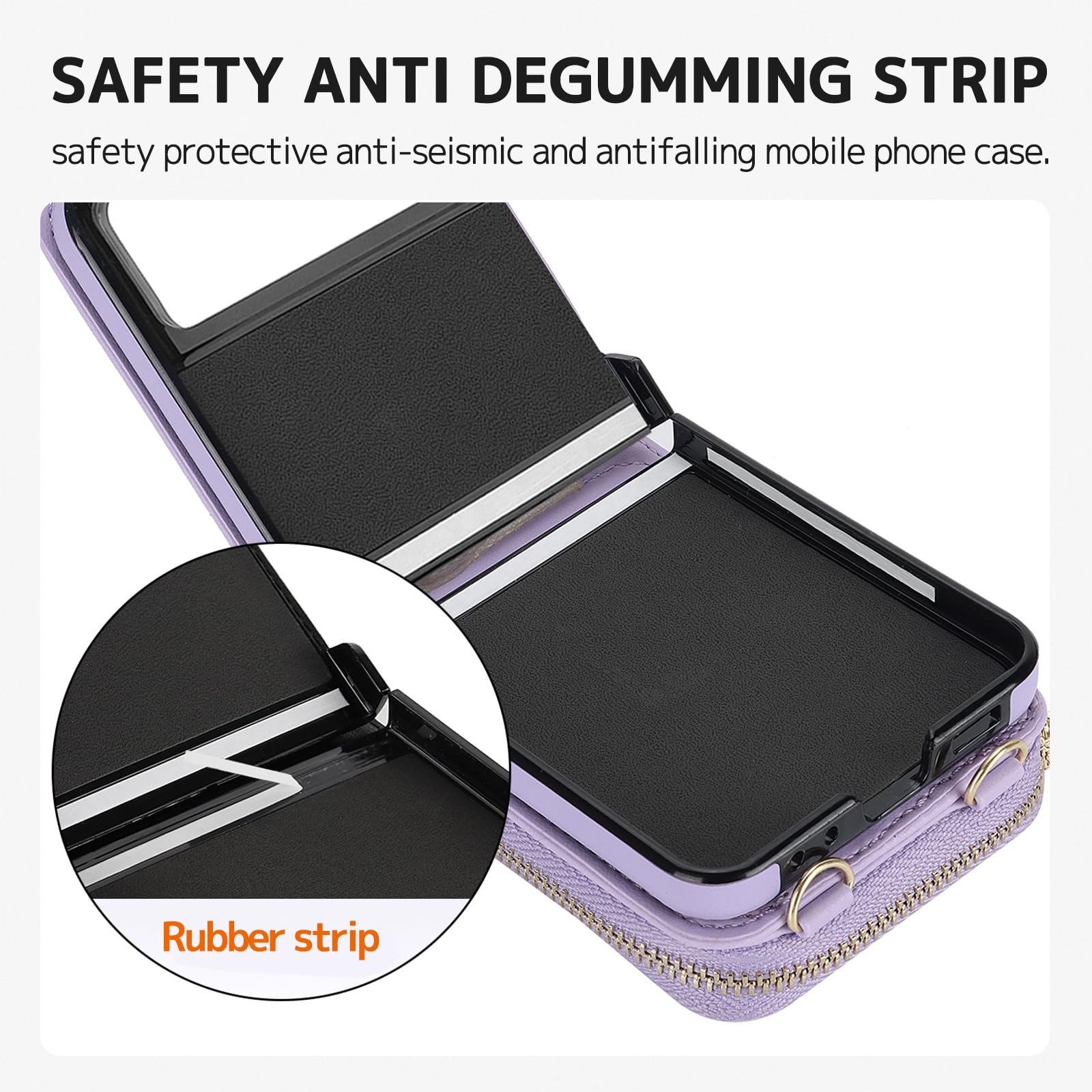 Ninki Compatible With Moto Razr 2023 Ultra Wallet Case, Anti-Fall Card Holder Shockproof Leather Phone Cover Moto Razr 40 Ultra