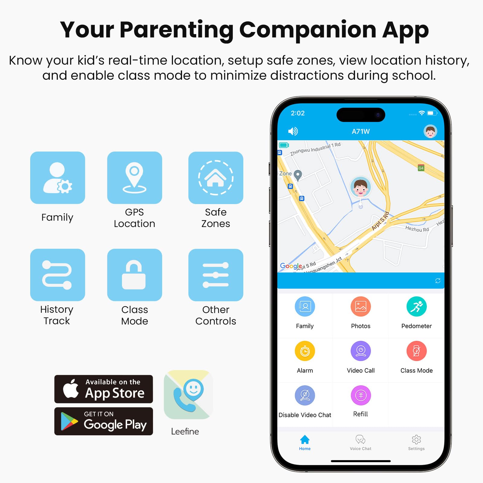 Eiotmart 4G Smart Watch For Kids, Kids Watch With Sim Card, Includes 30-Day Free Unlimited Plan | Call, Chat, Gps, Enhanced Pare