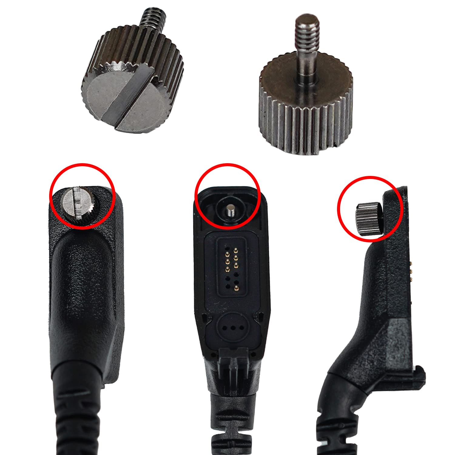 Bvmag Connector Locking Screw For Speaker Mic And Earpiece Of Radios Apx6000 Apx7000 Apx8000 Xpr6550 Xpr7550 Xpr7550E Apx4000 Xp