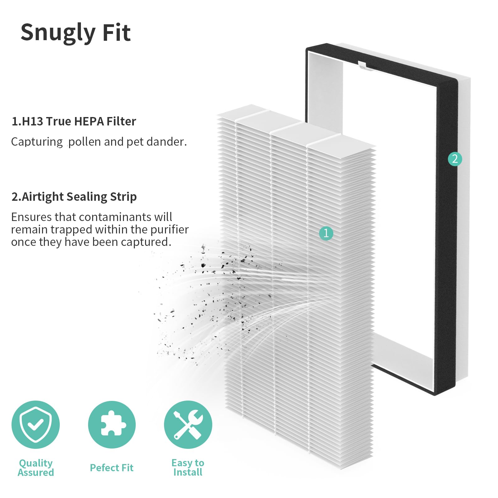 Xbww F1 Replacement Filter Compatible With 3M Filtrete Fap C01 F1, Fap T02 F1, Fap C01Ba G1, Fap T02Wa G1, Fap St02W And Fap St0