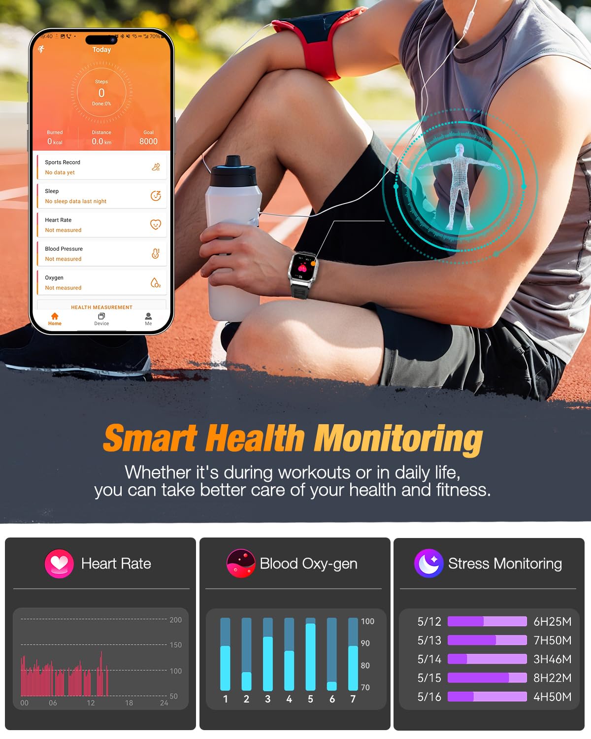 Military Smart Watches For Men - 1.83 Gps Smartwatch With Flashlight, Heart Rate, Sp02, Sleep Monitor, Bluetooth Call, Fitness T