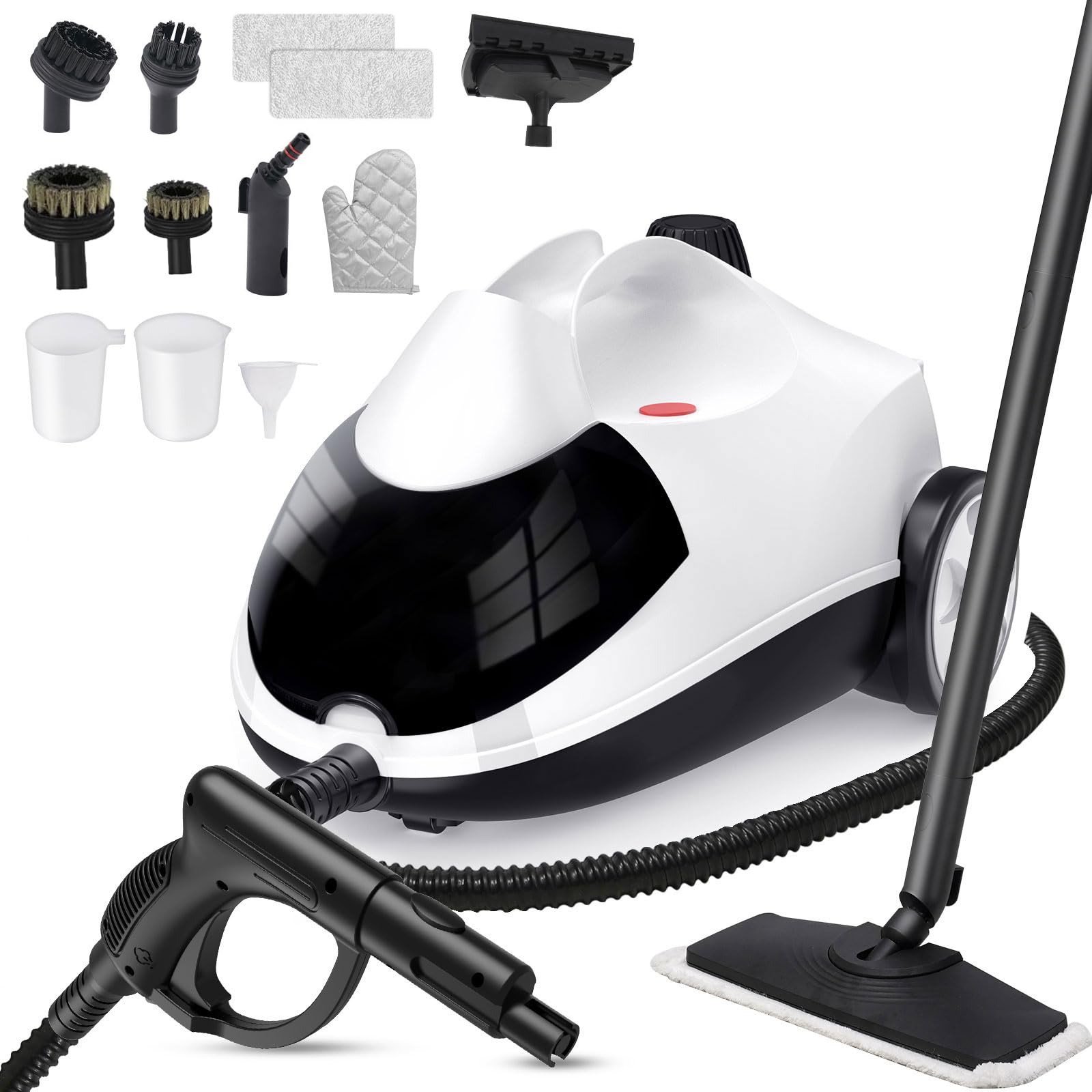 Steam Cleaner 1.5L Steamer for Cleaning Fast Heating 6in1 MultiSurface with 8 Accessories UL499 Certified Heavy Duty Steam Cl