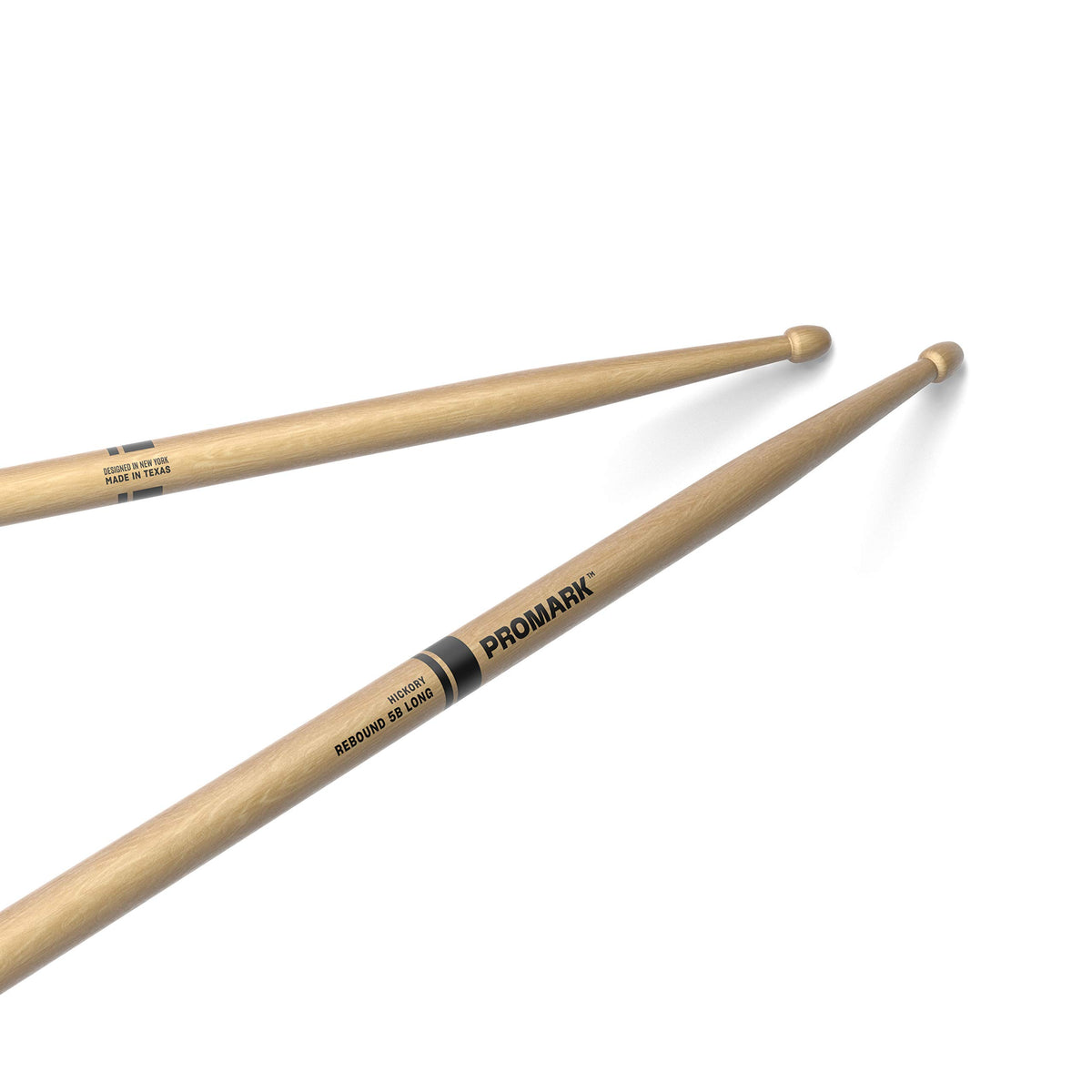 Promark Drum Sticks   Rebound 5B Drumsticks   Drum Sticks Set   Acorn Wood Tip For Larger Sweet Spot   Long Hickory Drumsticks  