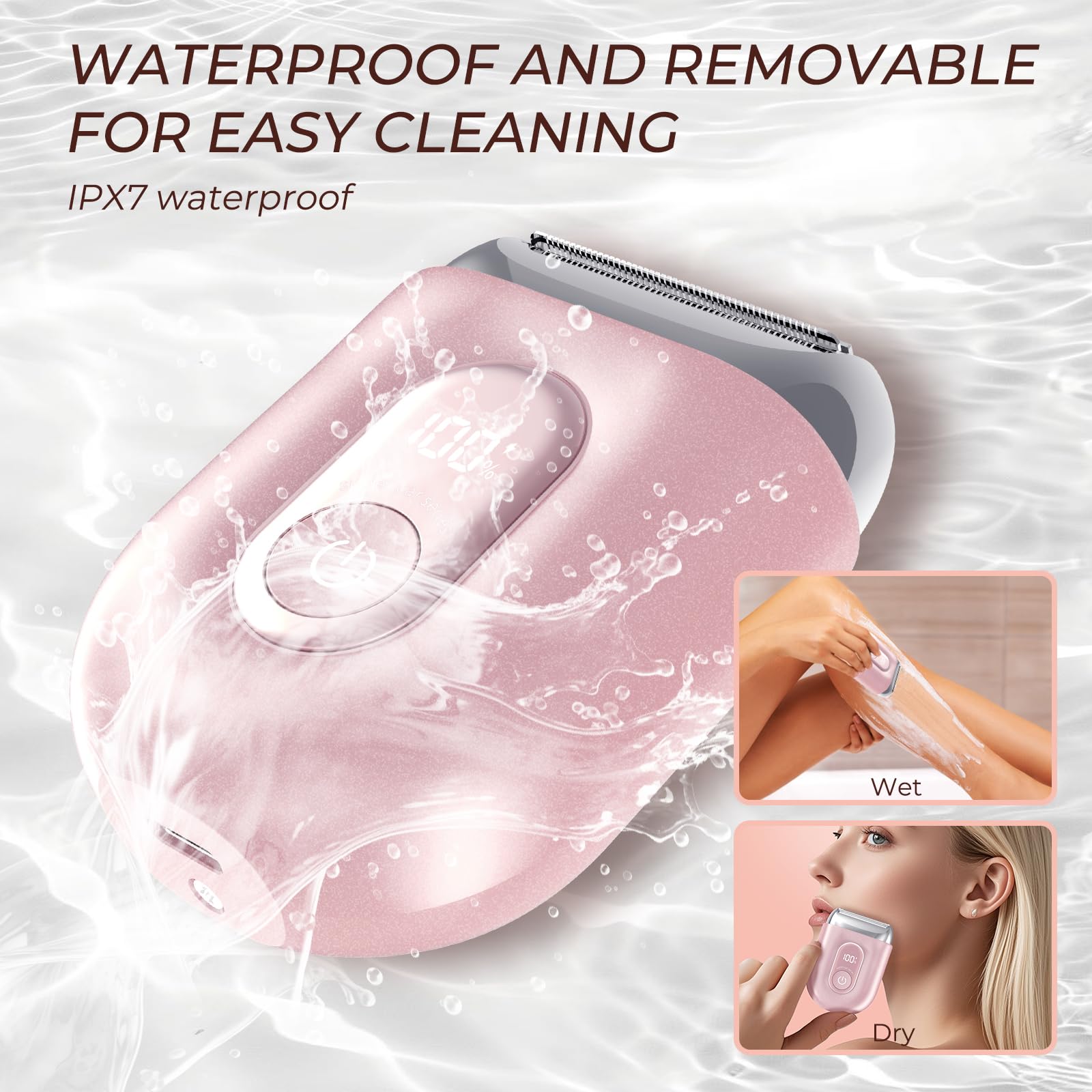 Akunbem Electric Razors For Women   Mini Bikini Trimmer For Women   Electric Shavers For Women Pubic Hair Legs Arm & Body Hair