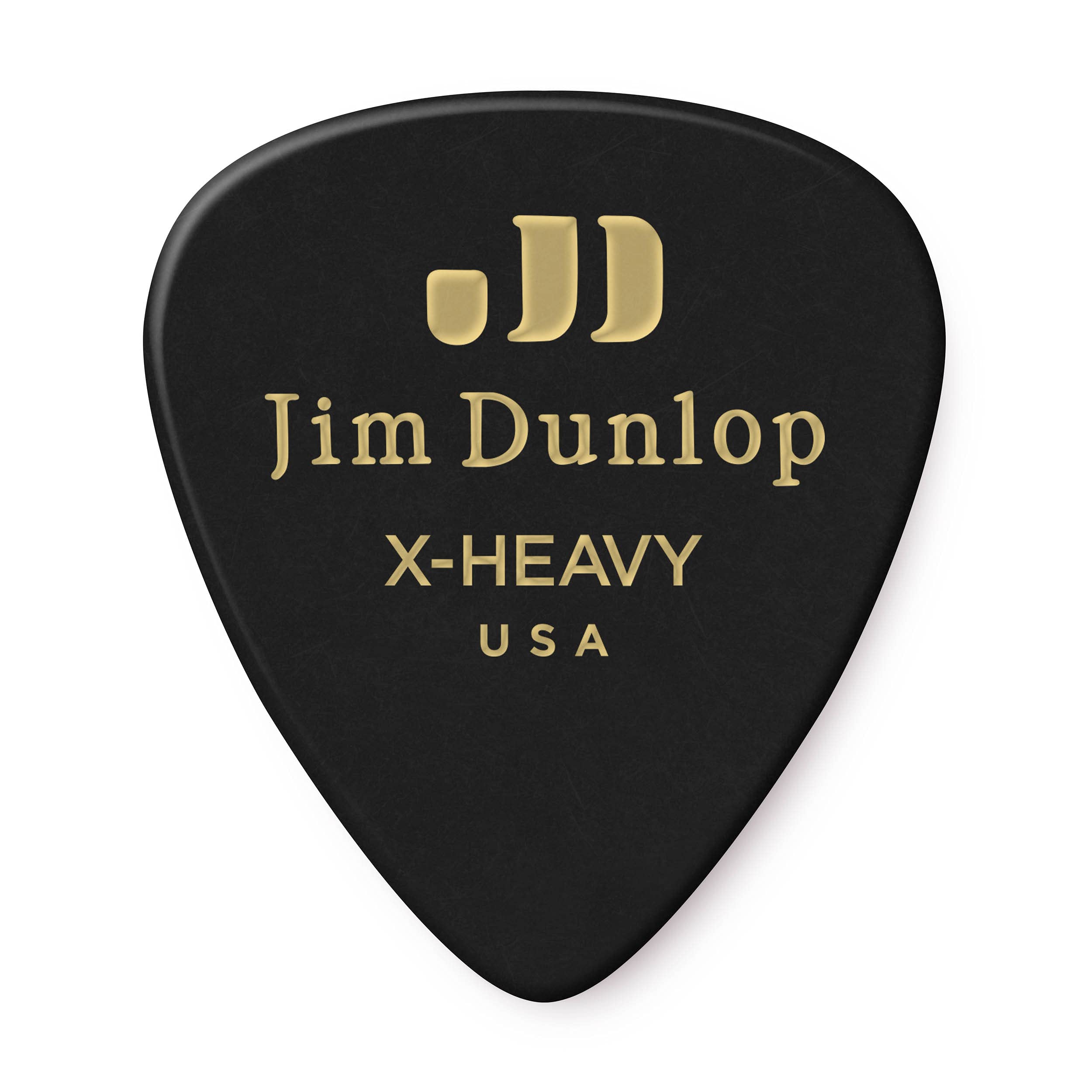 Jim Jim Dunlop 483P03Xh Genuine Celluloid, Black, Extra Heavy, 12/Player'S Pack