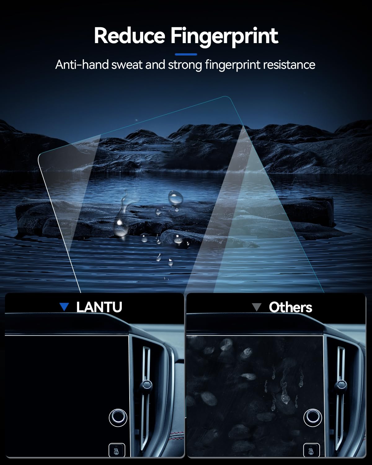 Lantu 2Pcs Wrx Screen Protector For 2024 Subaru Crosstrek&2022 2023 Wrx Starlink&2024 Impreza Accessories Center Control Touchsc