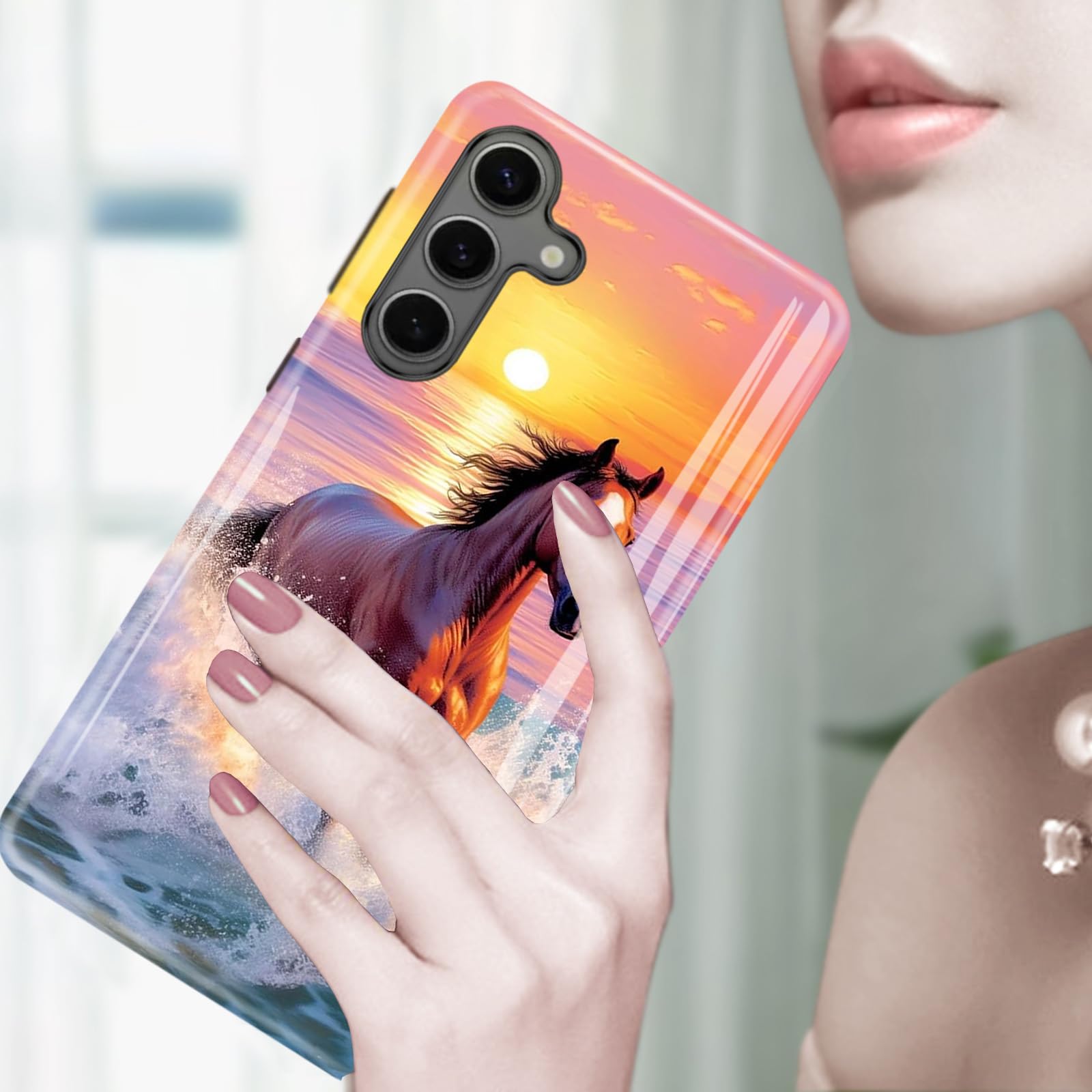 Ziskgzo Compatible For Samsung Galaxy S25 Plus 5G Case, 2 Layer Hard Shell Silicone Cover 2 In 1 Shockproof Protective Phone Cas