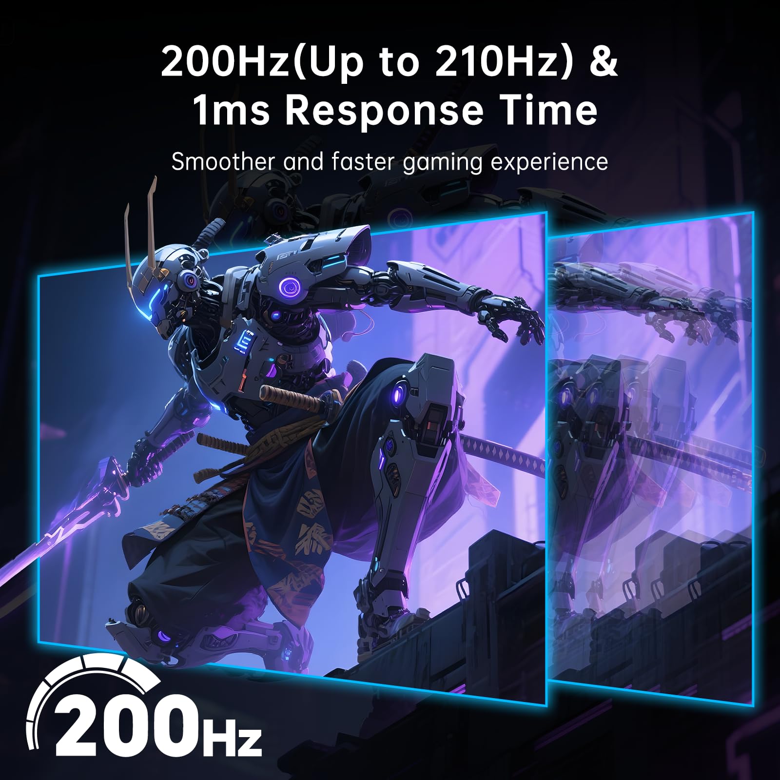 Ktc 27 Inch Gaming Monitor - 2K Qhd 2560 X 1440 Monitor, Up To 210Hz & 1Ms, Bulit-In Speakers, Adaptive Sync, Hdr400, 131% Srgb,