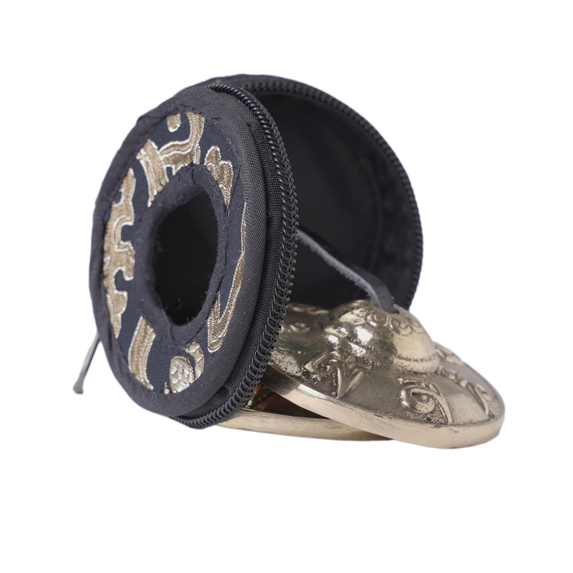 Tipitaka Tibetan Tingsha Cymbal Bells With Case | Handcrafted in Nepal 6.5 cm Sound Healing Meditation Bells for Mindfulness, Yo