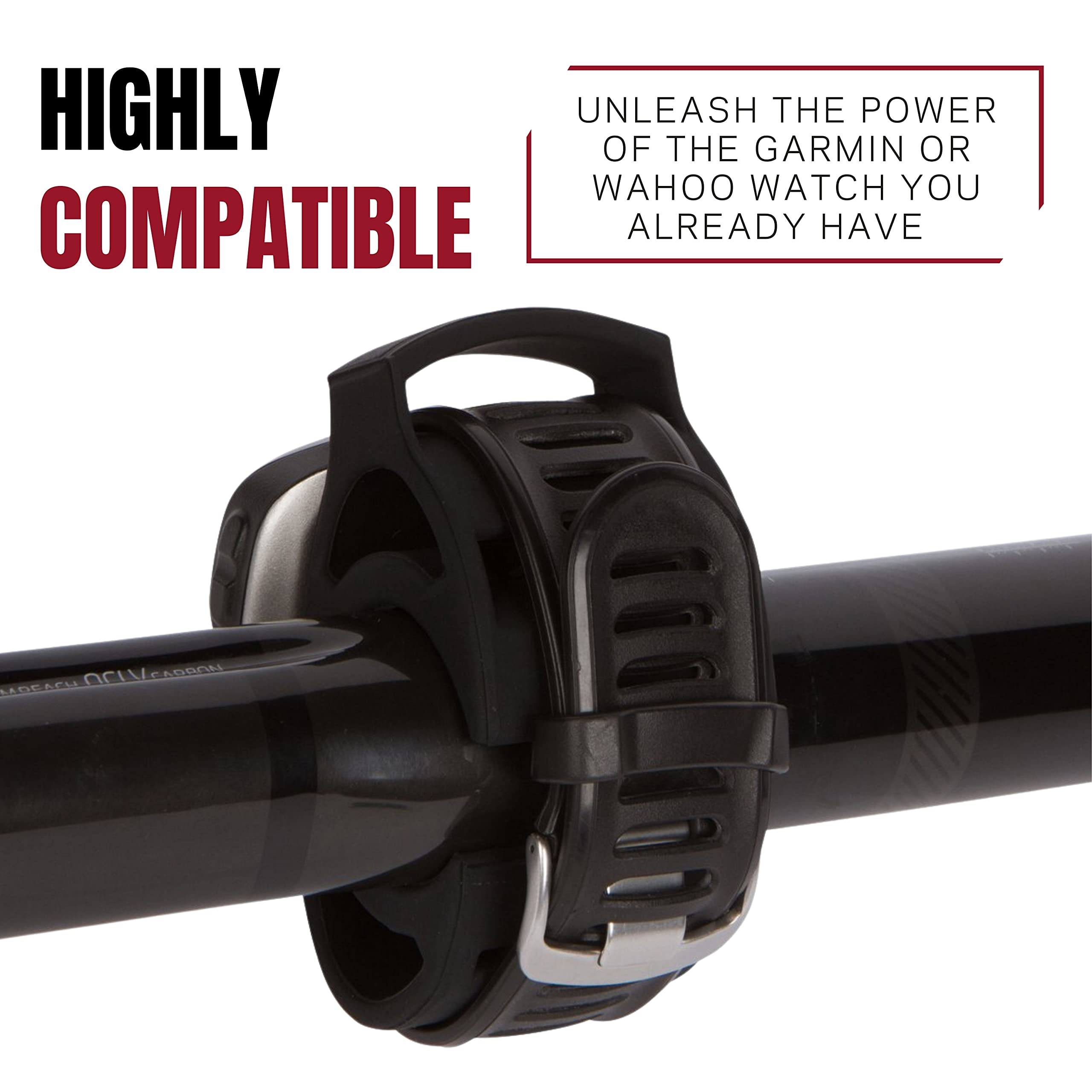 Kom Cycling Bicycle Watch Mount From Garmin Forerunner Bicycle Mount Kit   Designed For Garmin Forerunner Watch Series And Other Watches