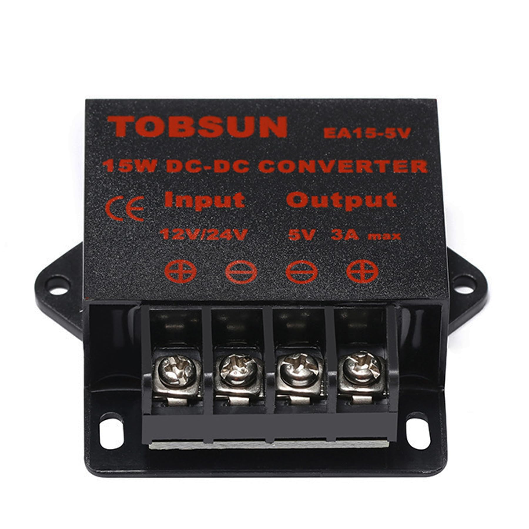 Mggi Dc/Dc 12V 24V To 5V 3A 15W Voltage Reducer Converter Regulator, Step Down Converter Regulator Dc To Dc Waterproof Power Sup