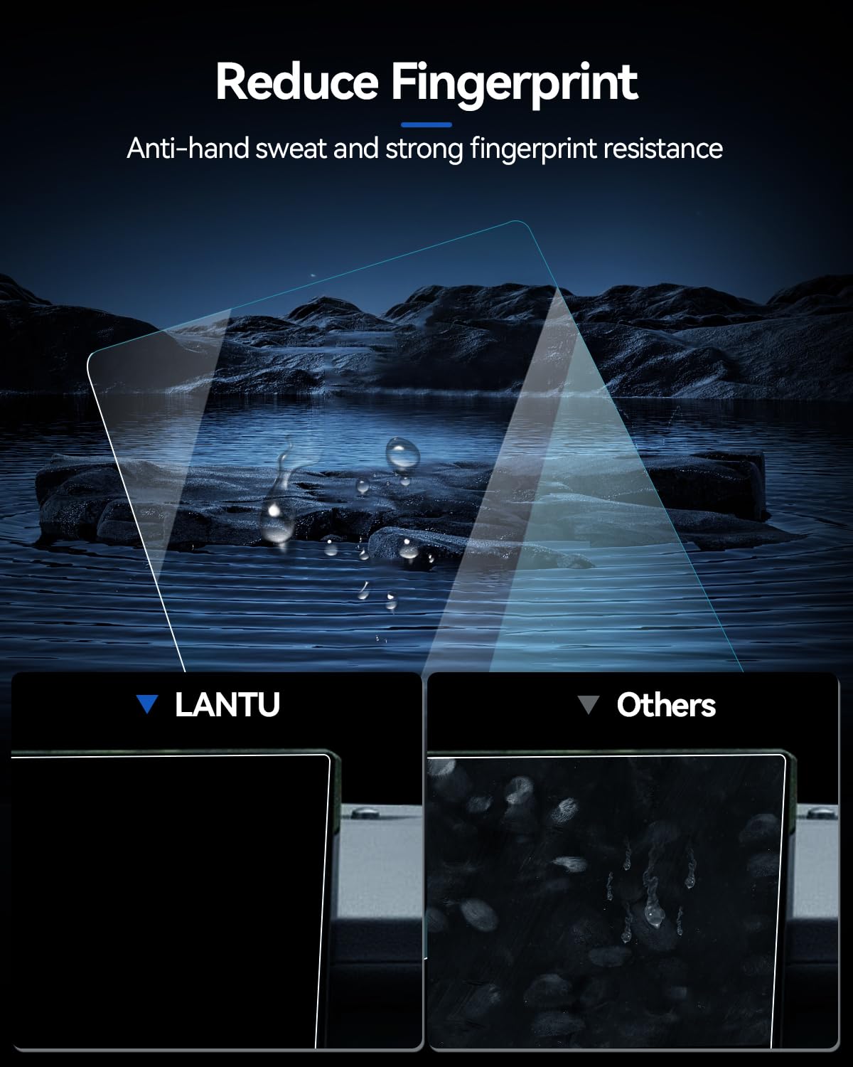 Lantu 2Pcs Car Screen Protector For 2024 Toyota Tacoma Accessories Limited/Trailhunter/Trd Pro Touchscreen Protector Film Nano H