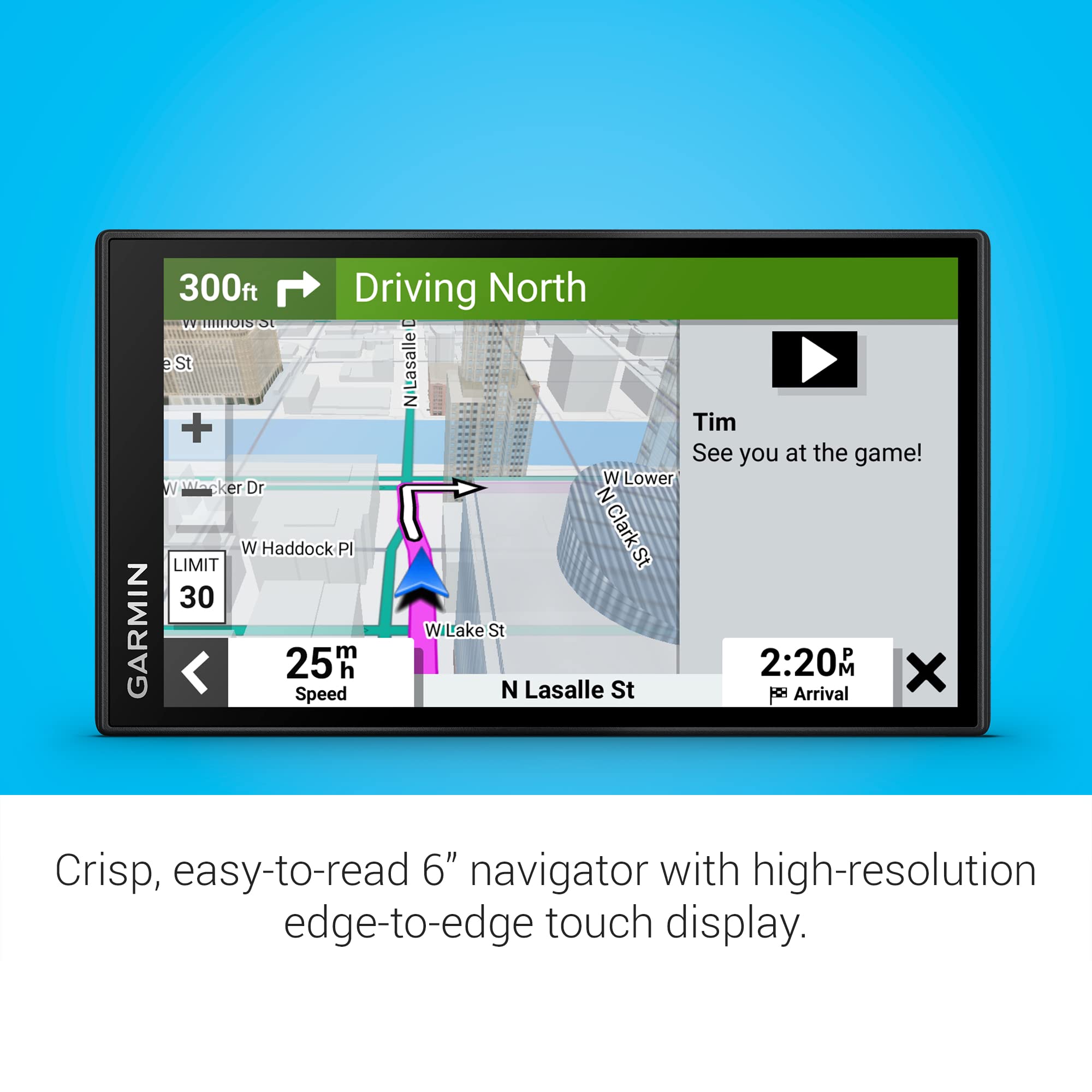 Garmin Drivesmart 66, 6-Inch Car Gps Navigator With Bright, Crisp High-Resolution Maps And Garmin Voice Assist