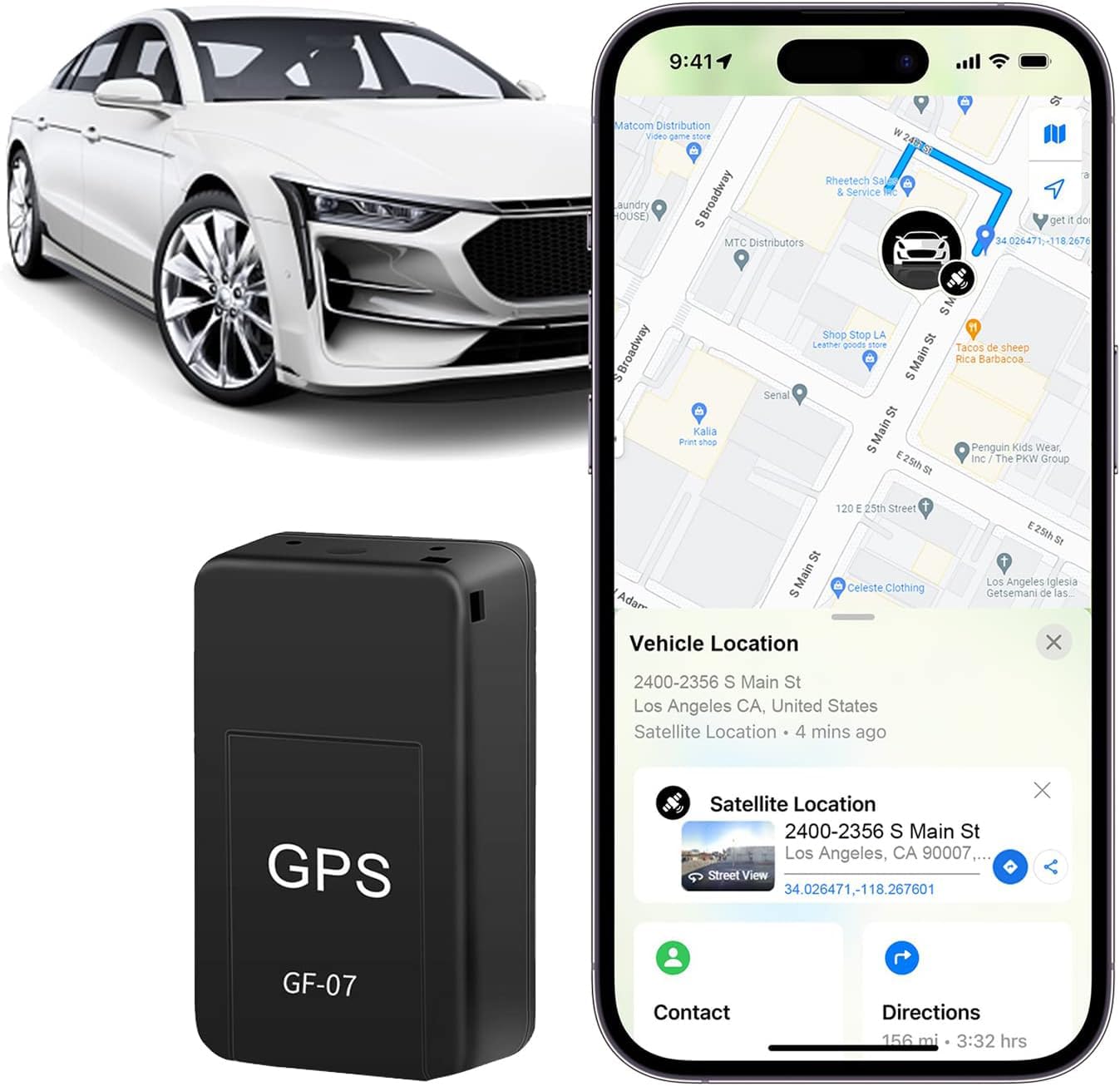 Gps Tracker For Vehicles, Mini Portable Real Time Magnetic Gps Tracking Device, Full Global Coverage Location Tracker For Car, K