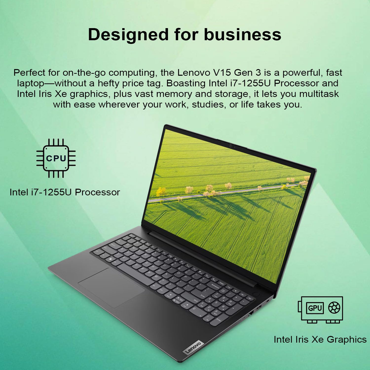 Lenovo V15 Gen 3 Business Laptop, 15.6 Fhd Display, Intel I7-1255U, 40Gb Ram, 2Tb Ssd, Webcam, Hdmi, Rj-45, Wi-Fi 6, Windows 11