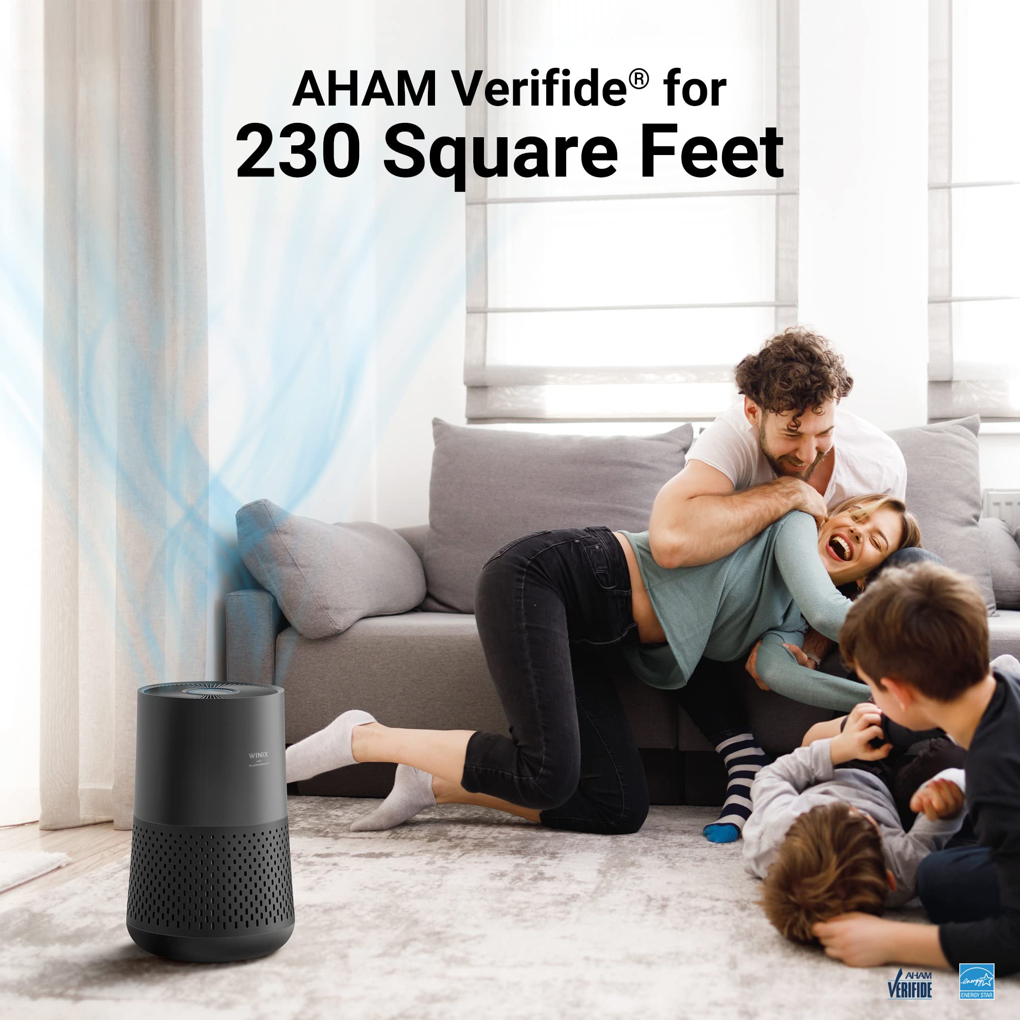 Winix A230 Air Purifier For Bedroom Up To 1110 Ft In 1 Hr With Air Quality Monitor, True Hepa, Carbon Filter And Auto Mode, Capt