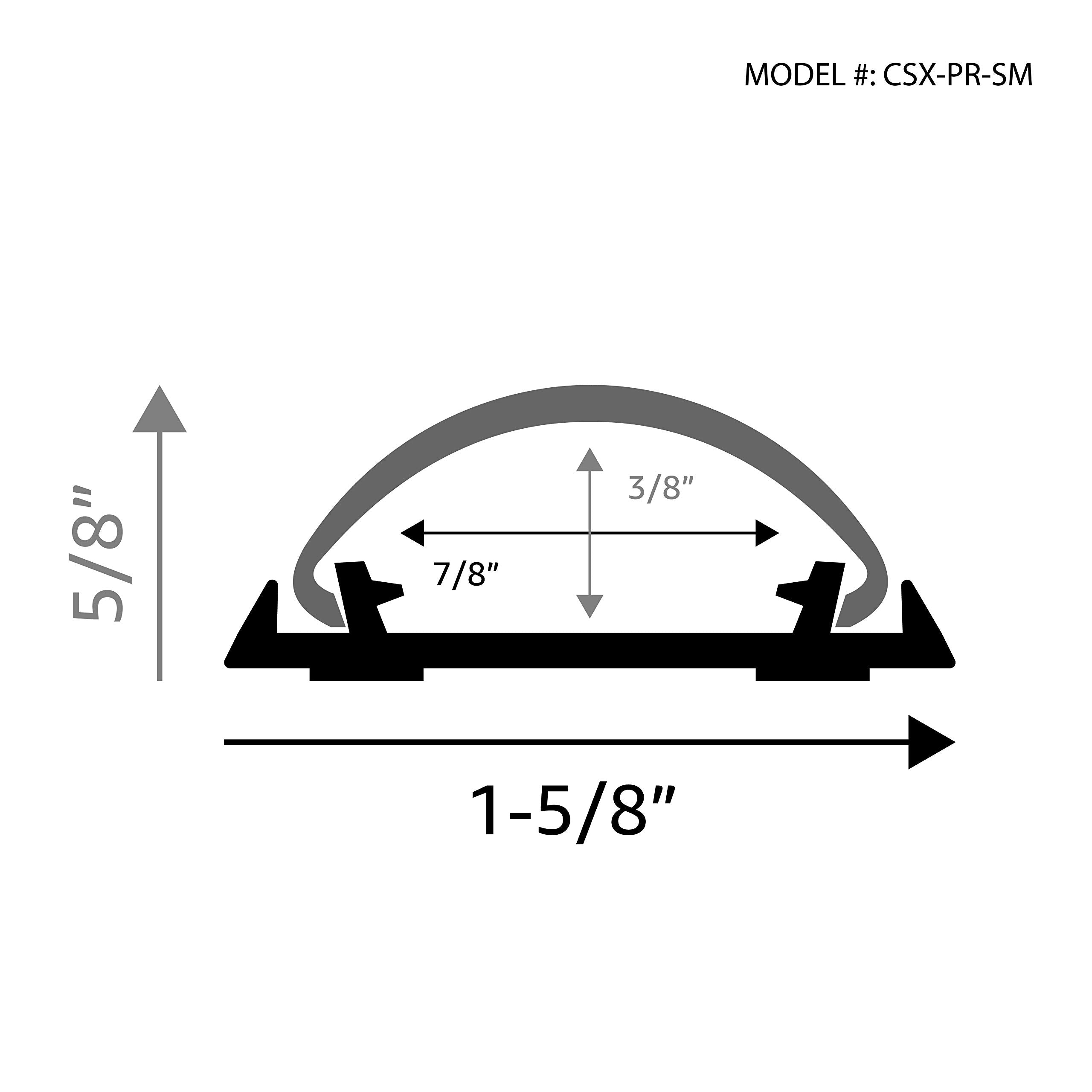 Electriduct Premium Cable Shield Pvc Floor Cord Cover And Wire Protector   Small   Red Chestnut Woodgrain Wood Texture   16 Inch