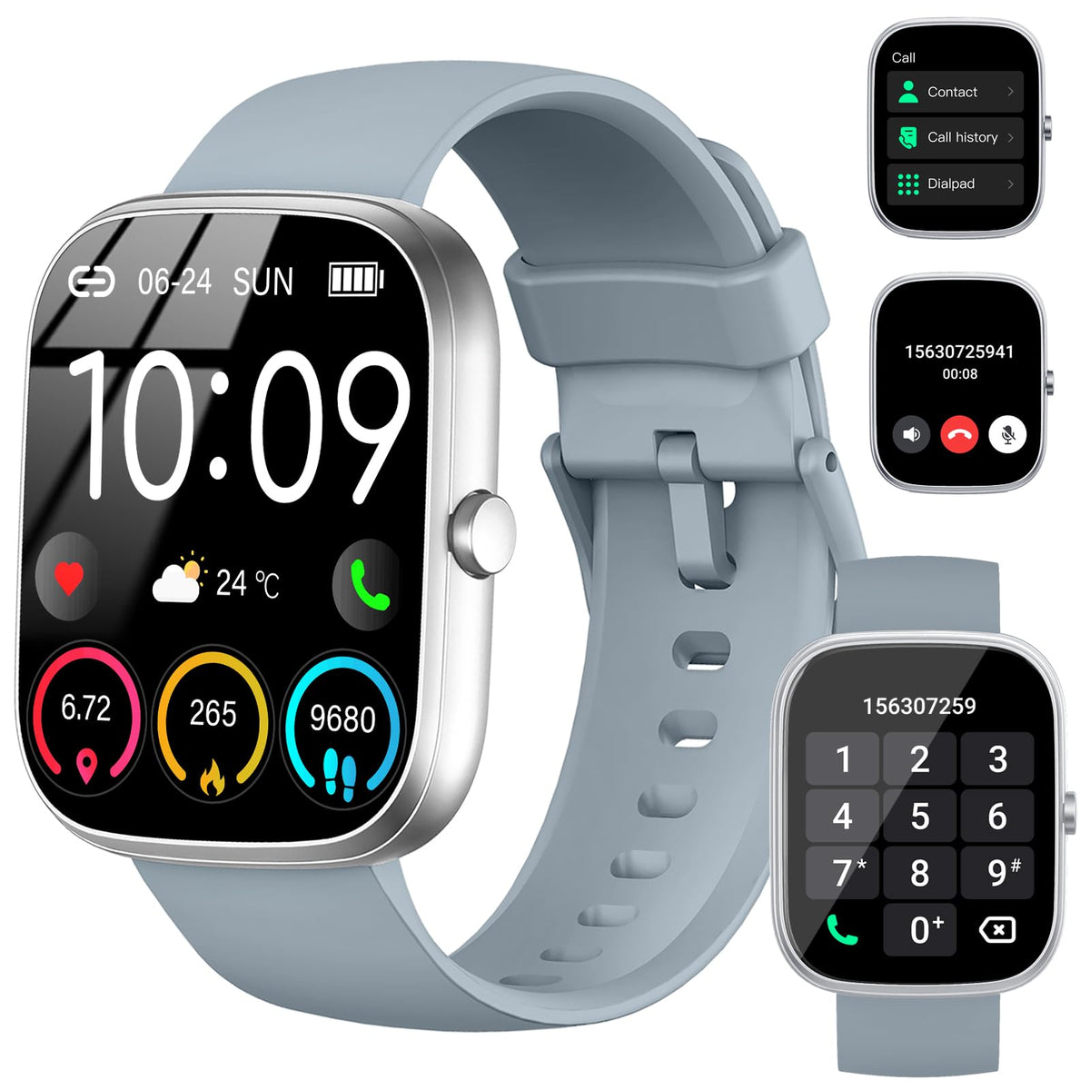 Uaue Smart Watch, 1.91 '' Hd 2025 Smartwatch For Men Women (Answer/Make Call), 112+ Sports Ip68 Waterproof Fitness Watch, Heart 