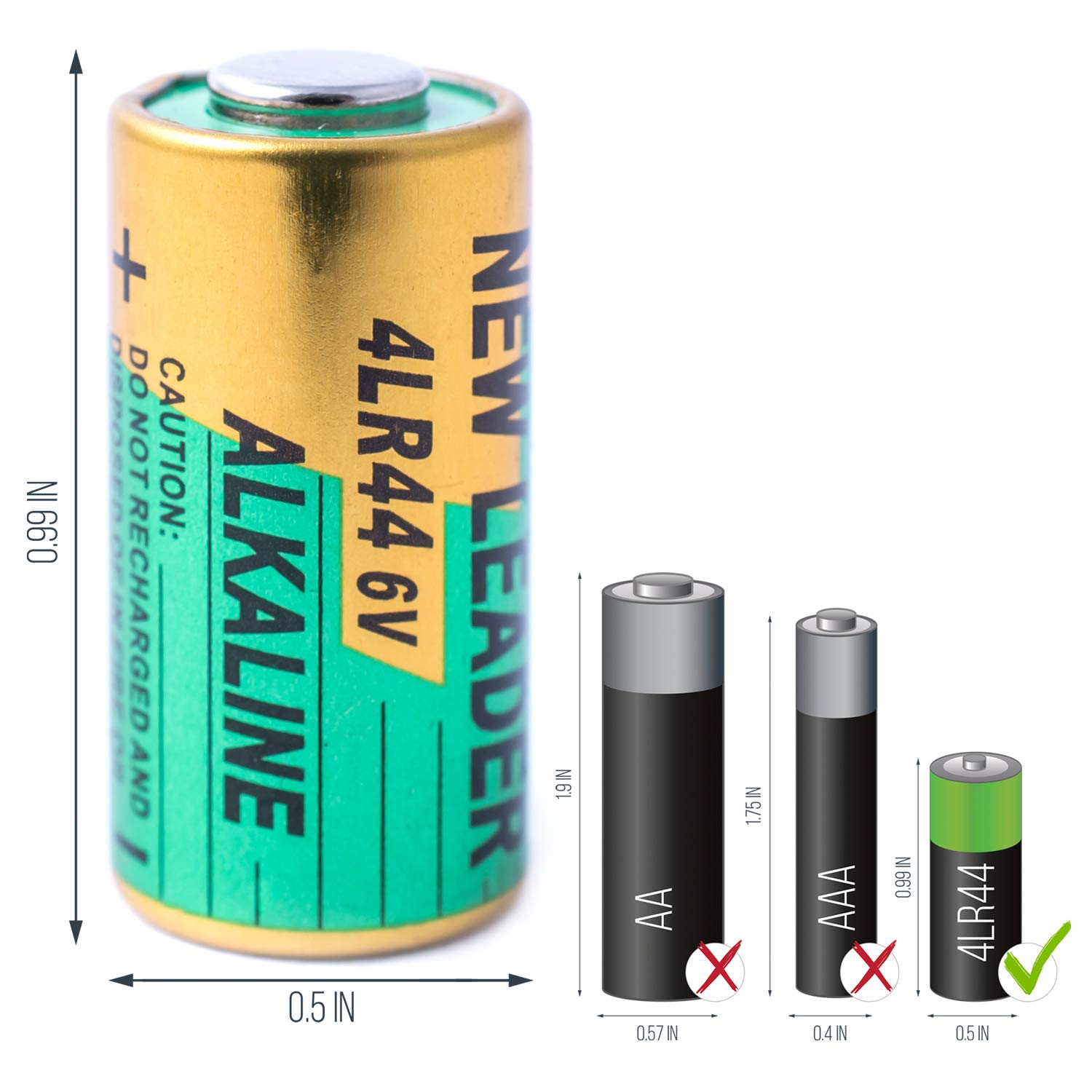 Goodboy Bark Collar Batteries 5 Pack 6V Alkaline Battery 4Lr44 (Also Known As Px28A, A544, K28A, V34Px)