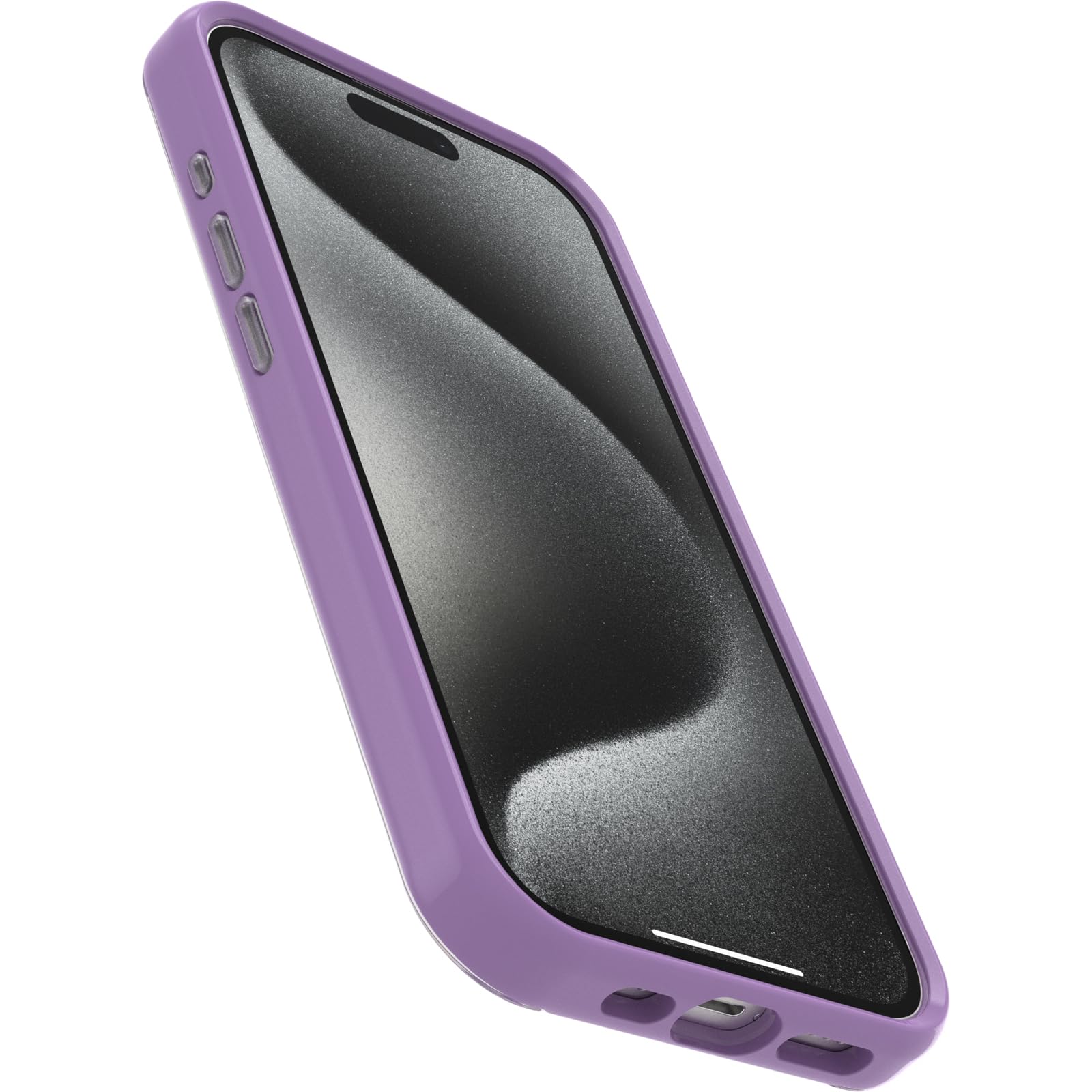 Otterbox Iphone 15 Pro (Only) Symmetry Series Clear Case   Butterfly Flutter (Purple), Snaps To Magsafe, Ultra Sleek, Raised Edg
