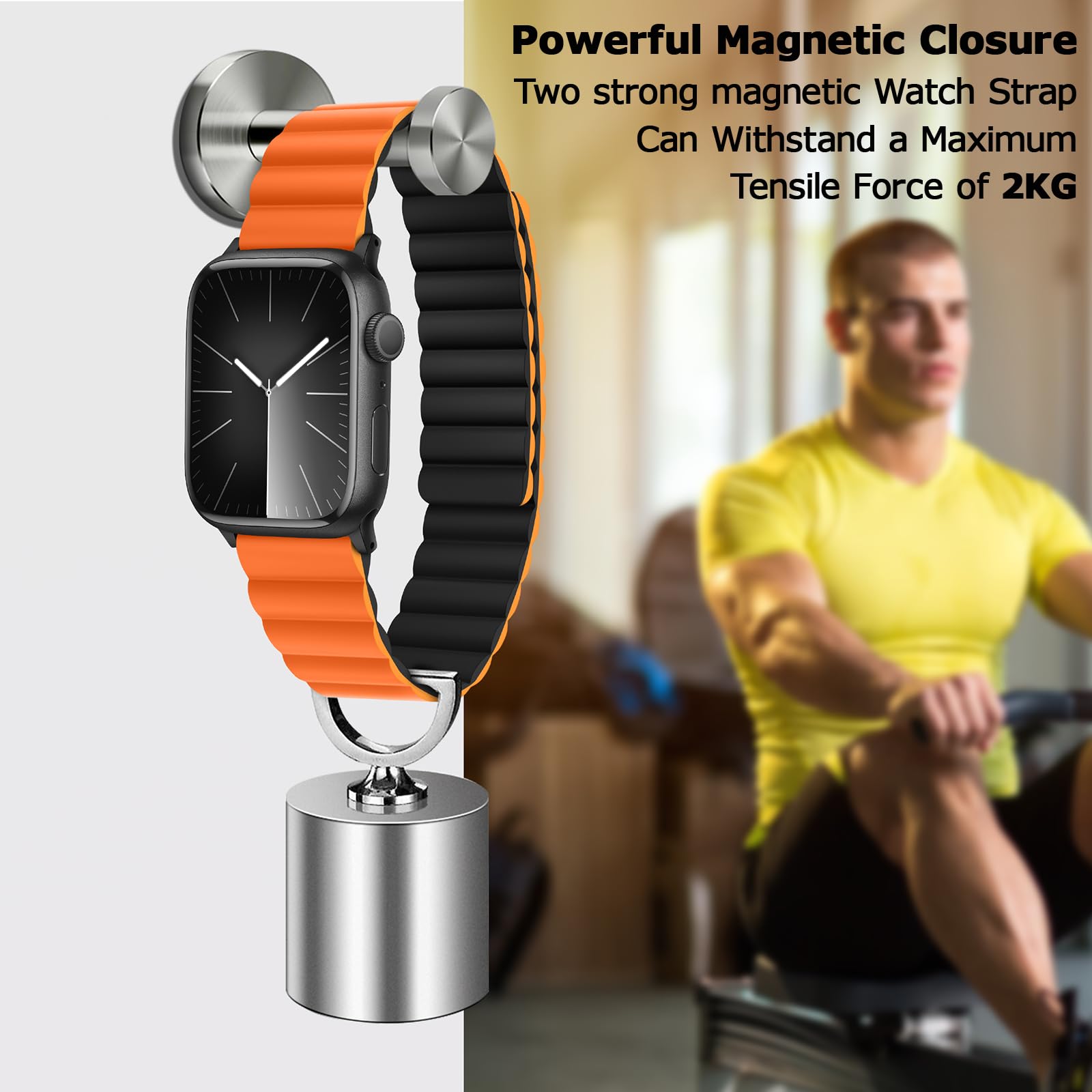 Tasikar Magnetic Straps Compatible With Apple Watch Strap 49Mm 45Mm 44Mm 42Mm Ultra 2 Ultra Series 9 8 7 6 5 4 3 2 1 Se 2 Se, Si