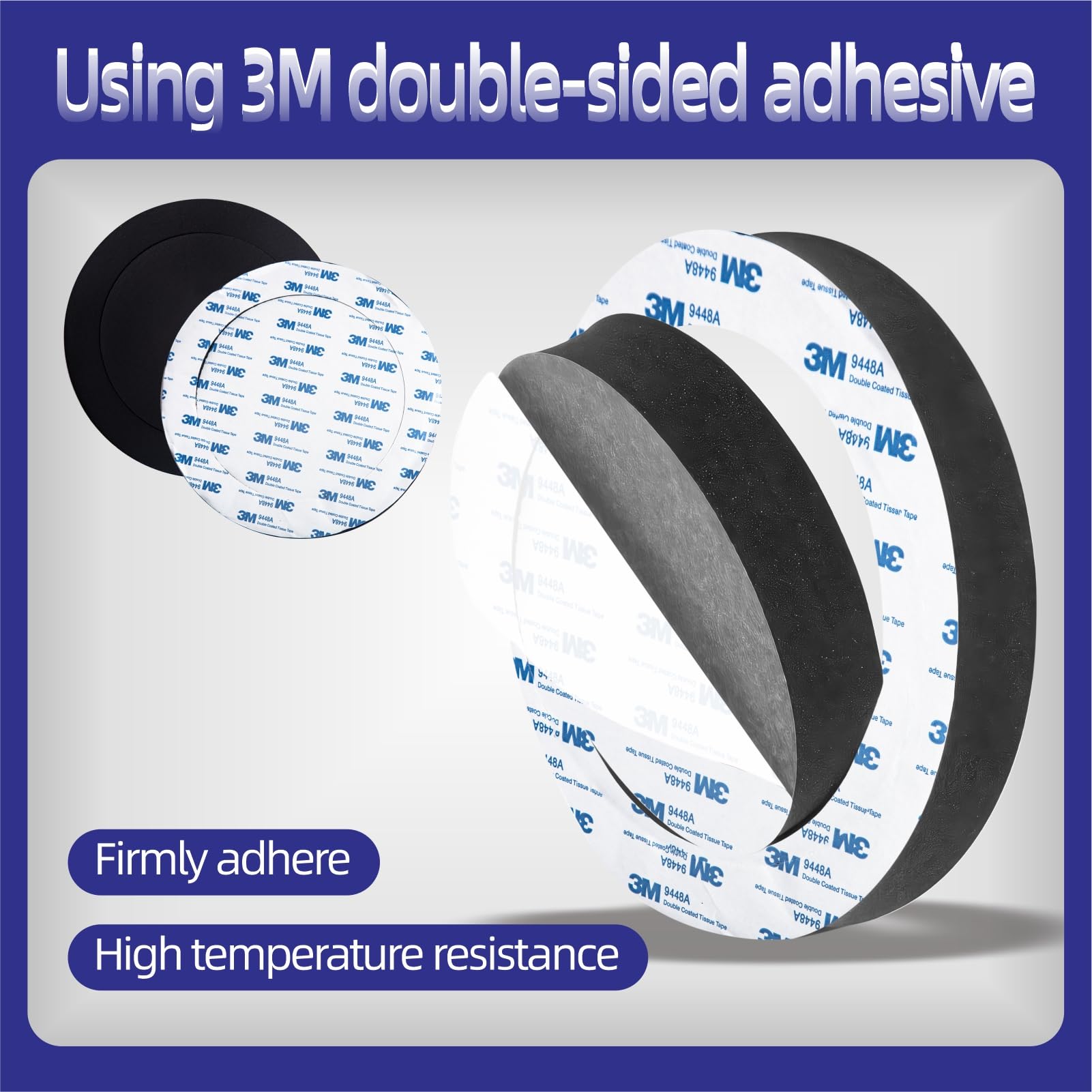 Mariyandh 6.5'' Foam Speaker Enhancer Foam Fast Rings Fits For 6'' 6.5'' Car Door Speaker, Universal High Rebound Sponge Bass Bl