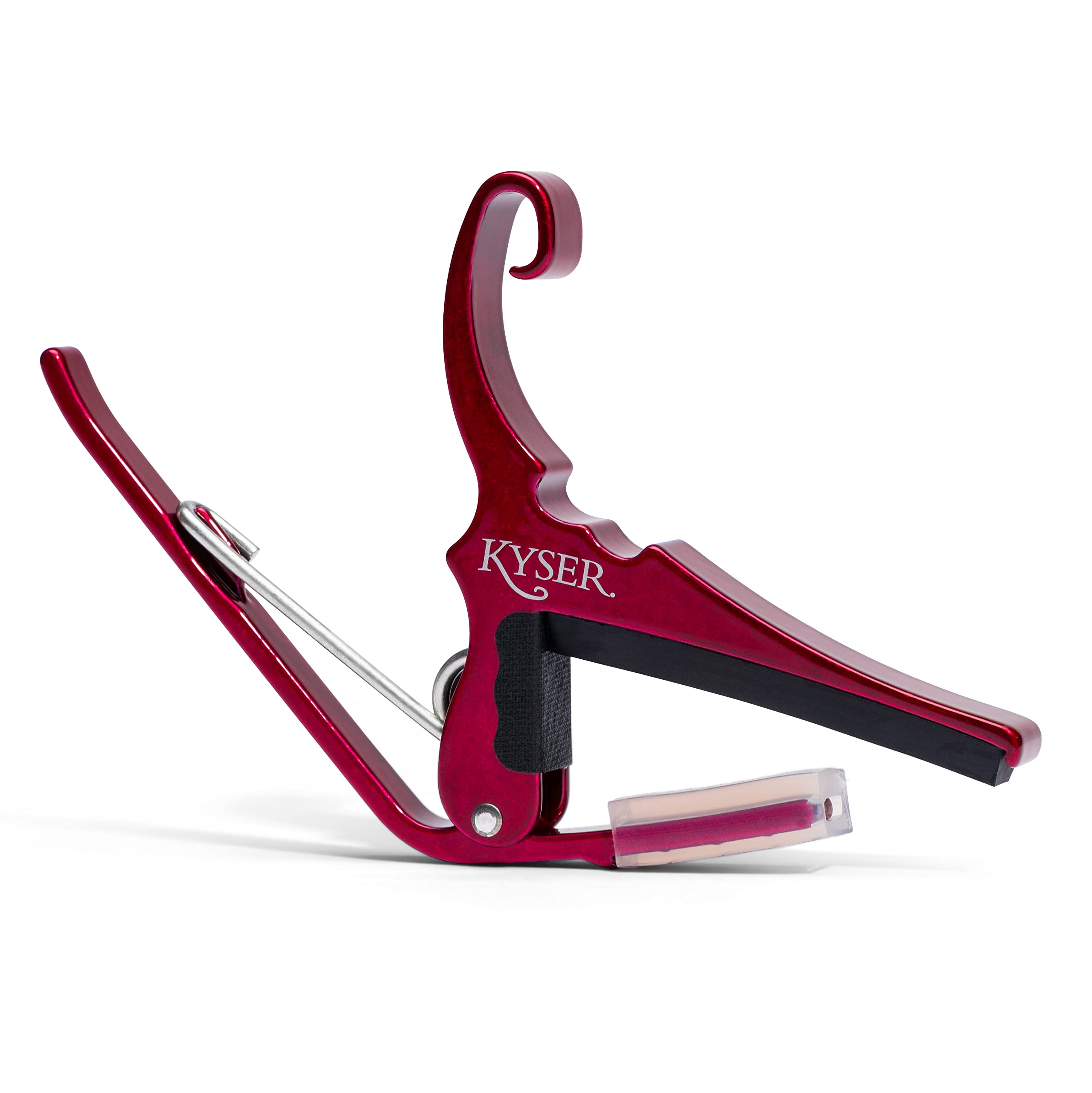 Kyser Quick Change Guitar Capo For 6 String Acoustic Guitars, Ruby Red, Kg6Ra