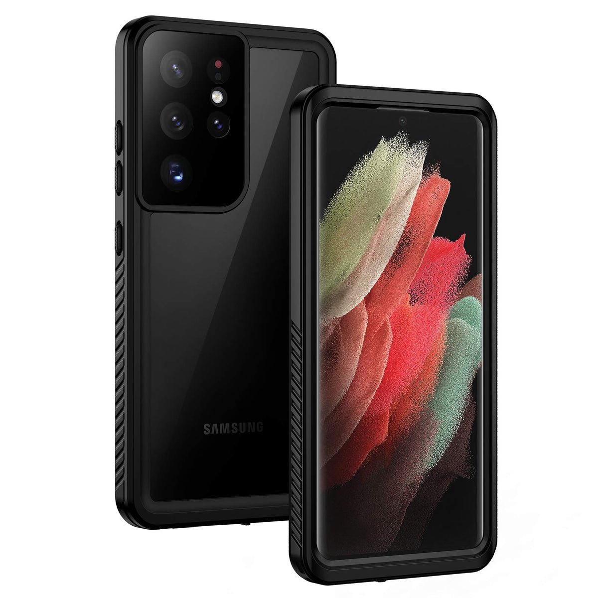 Lanhiem For Samsung Galaxy S21 Ultra Case, Ip68 Waterproof Dustproof, Built In Screen Protector, Rugged Full Body Shockproof Pro