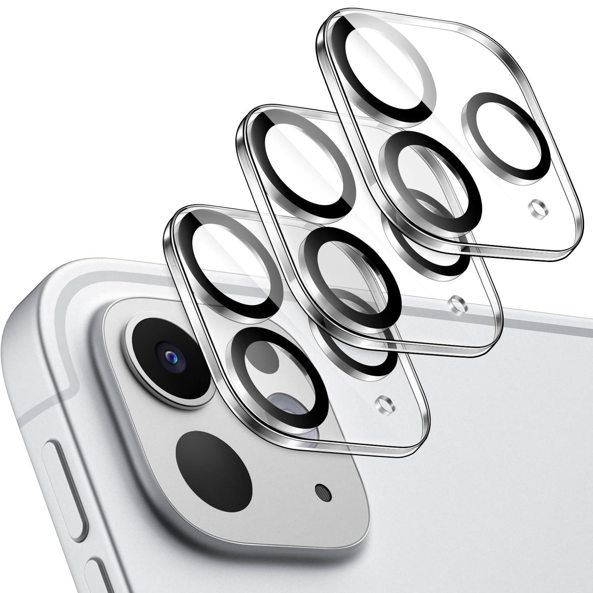 JETech Camera Lens Protector for iPad Pro 11-Inch M4 (2024) and iPad Pro 13-Inch M4 (2024), 9H Anti-Scratch HD Clear Tempered Glass, Full Coverage, Easy Installation, 3-Pack