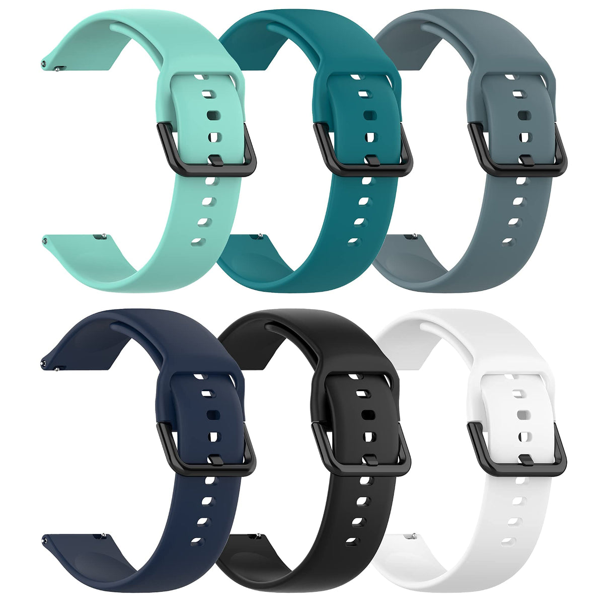 E Ecsem Replacement Watch Bands For Veryfitpro Id205L Smart Watch And Id205G,Id205S,Id205U,Sw020,Sw023,Sw025 Smart Watch Silicon