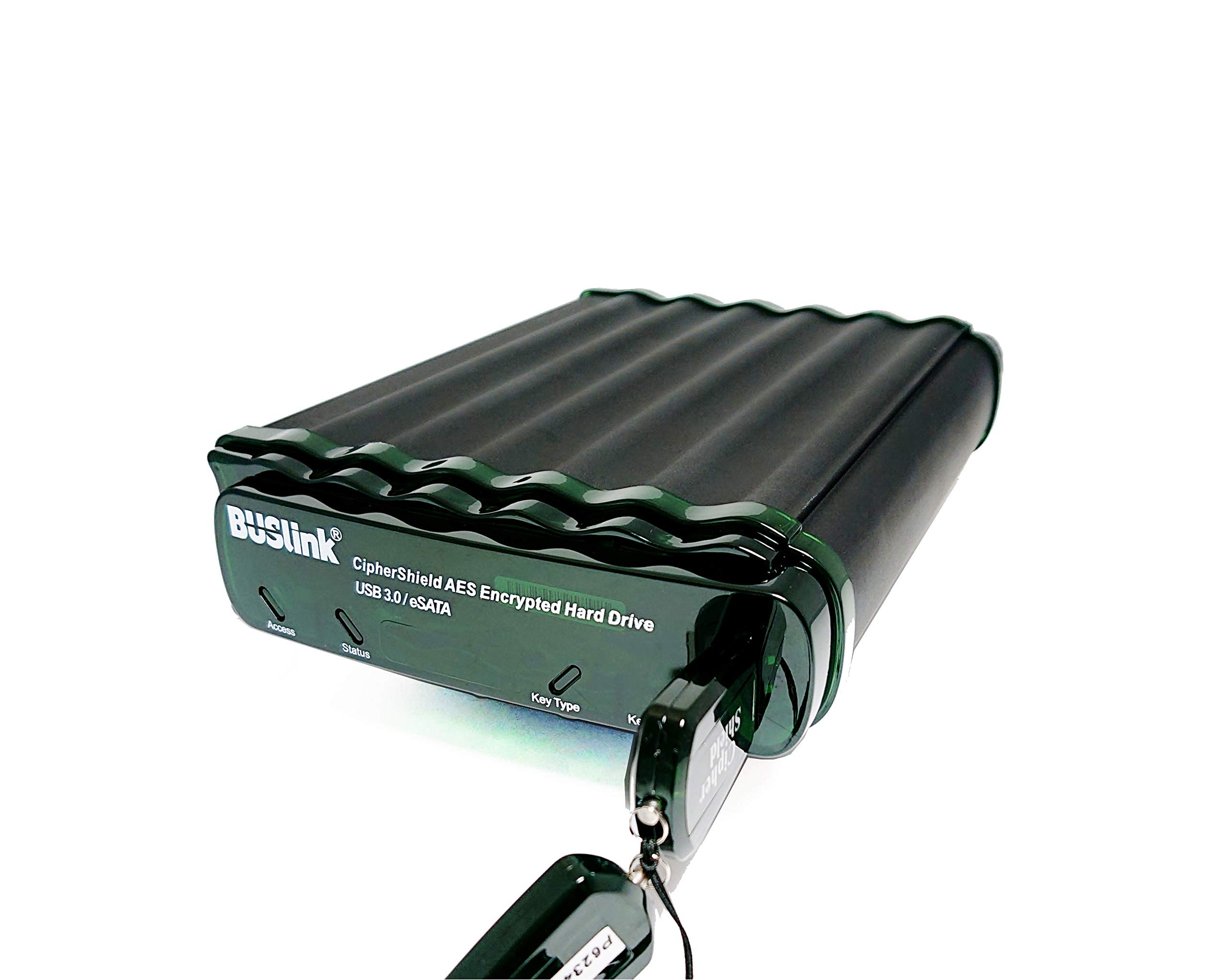Buslink CipherShield USB 3.0/eSATA FIPS 140-2 Level 2 HIPAA 256-bit AES Hardware Encrypted Desktop Hard Drive (14TB)