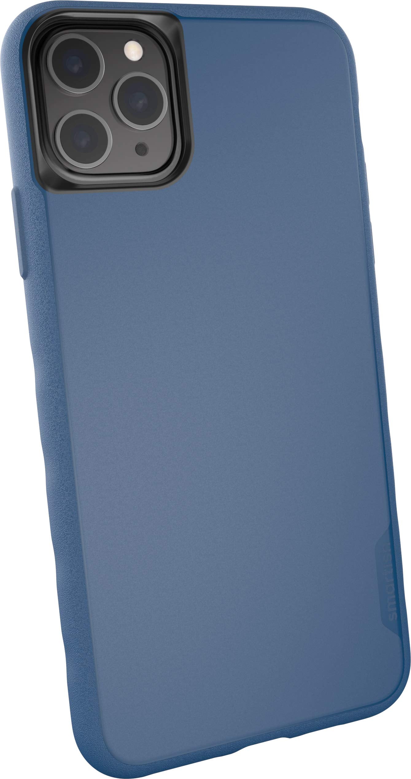 Smartish iPhone 11 Pro Max Slim Case - Gripmunk [Lightweight + Protective] Thin Cover (Silk) - Blues on the Green